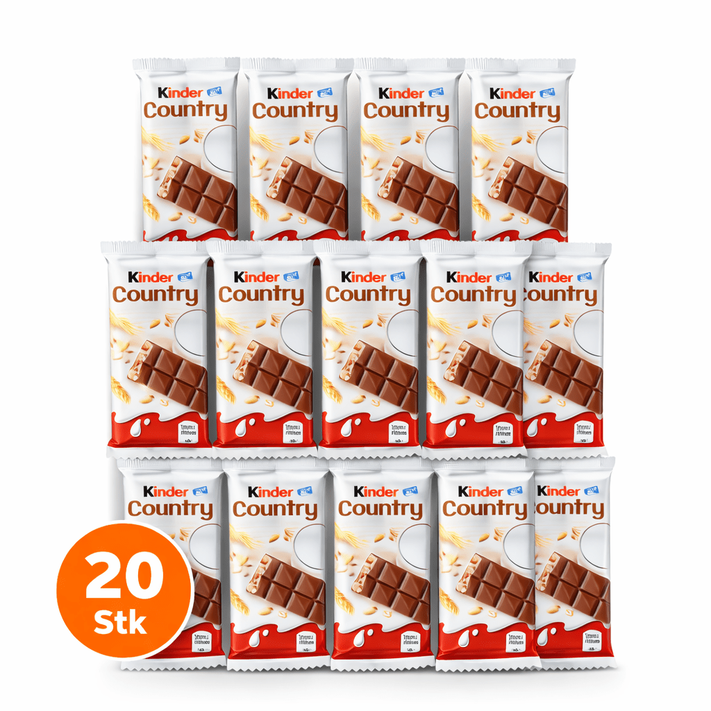 E-shop Kinder Country 20er Großdisplay / Thekendisplay Kinder Country 20Stück / 470g / 20Stk x 23,5g