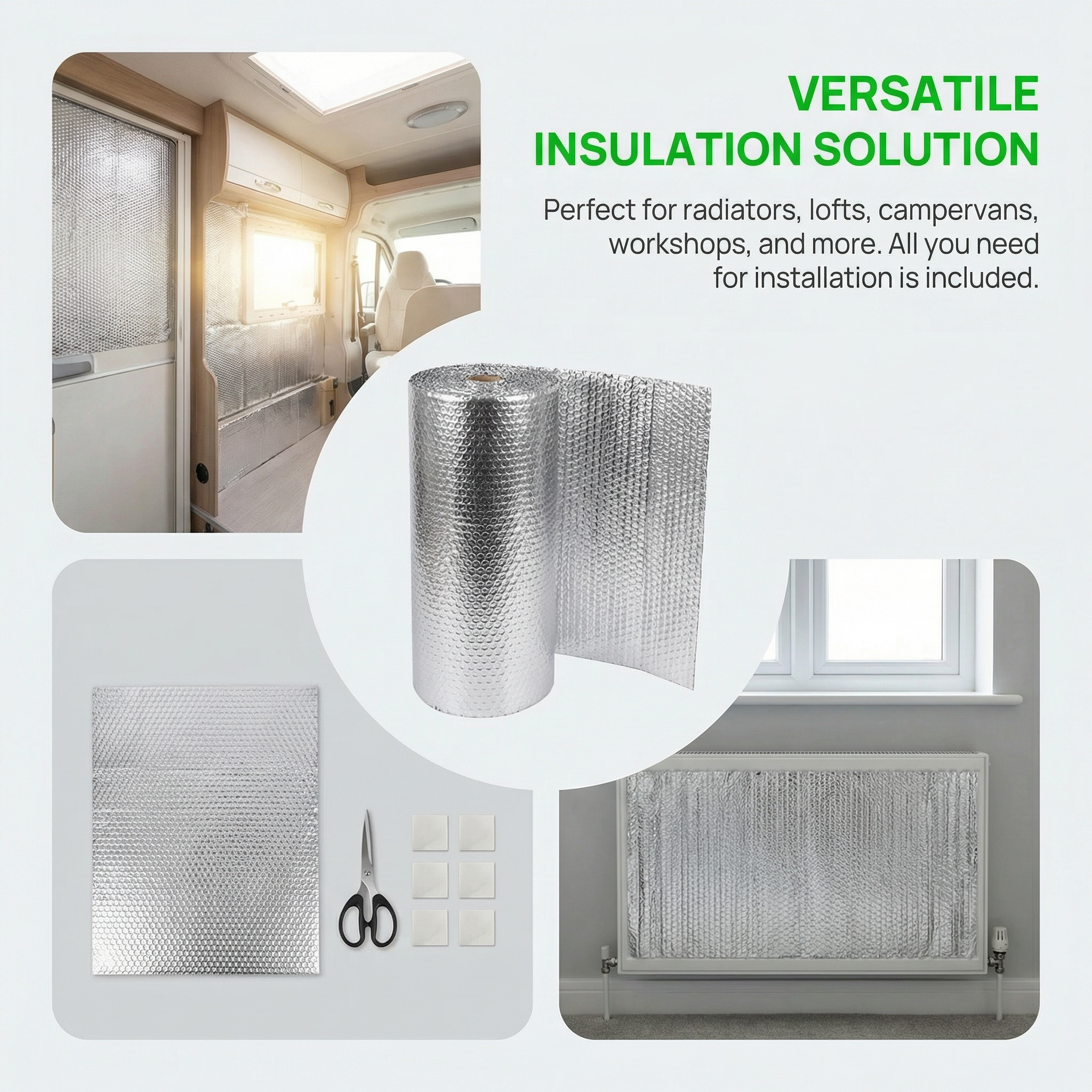 5m x 60cm Heat Reflective Foil for Radiators, Energy Saving