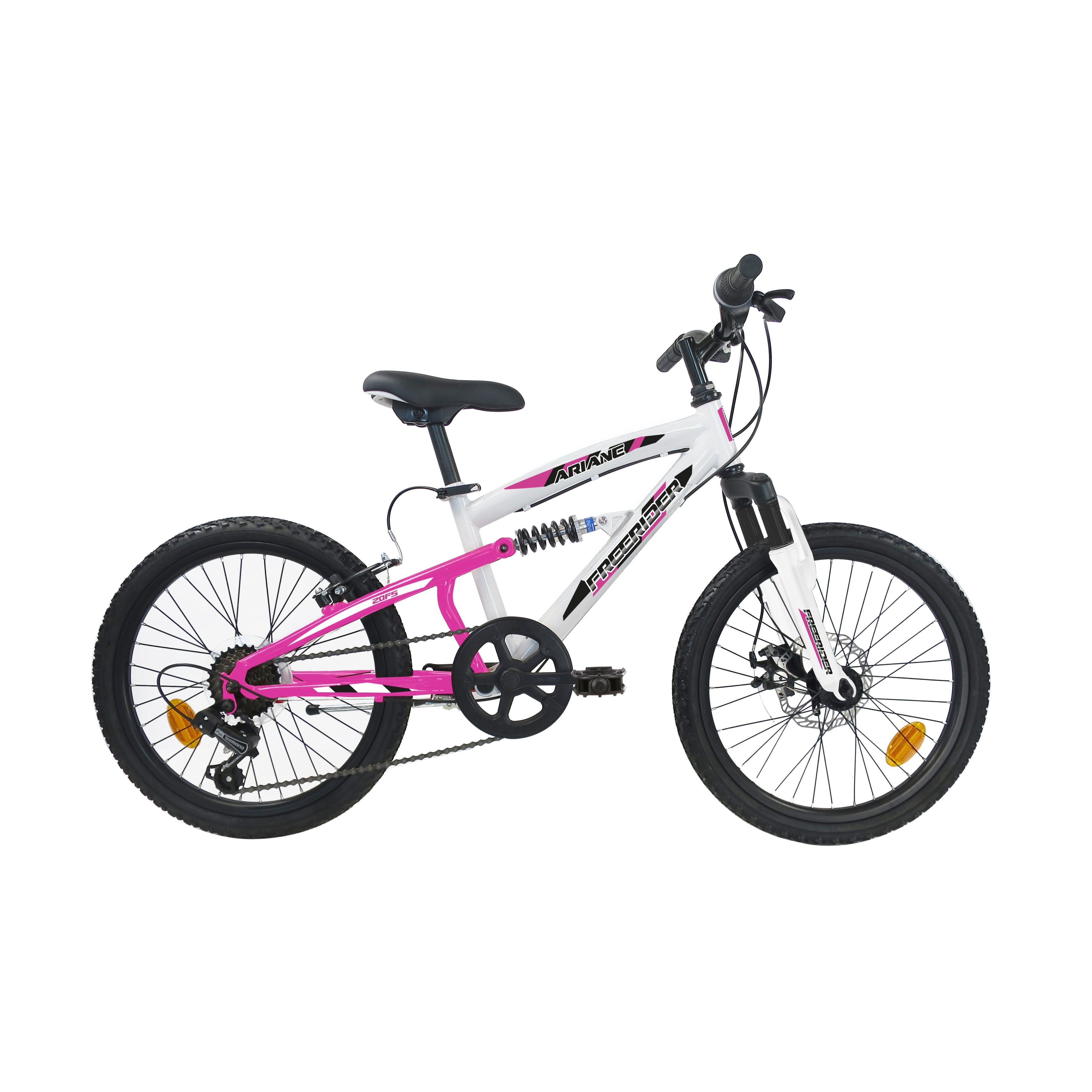 Image of Mountain Bike 20" Girl - Full Suspension - 6 With Ty21 Derailleur - Front Disc Brake - Rear .