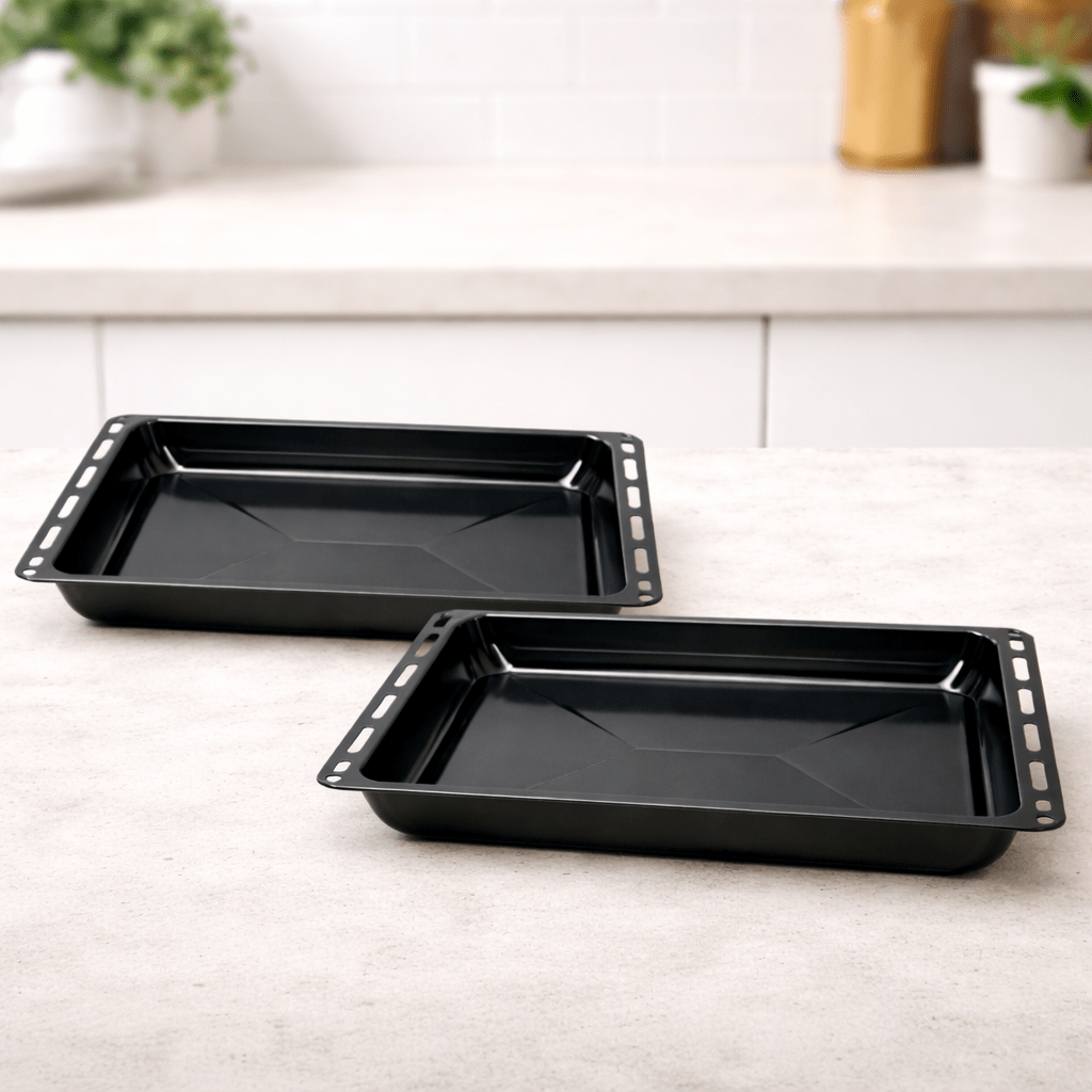 2-piece Baking Tray Set 445 X 375 X – Enameled Oven Tray, Heat-resistant, Easy To Clean, Use