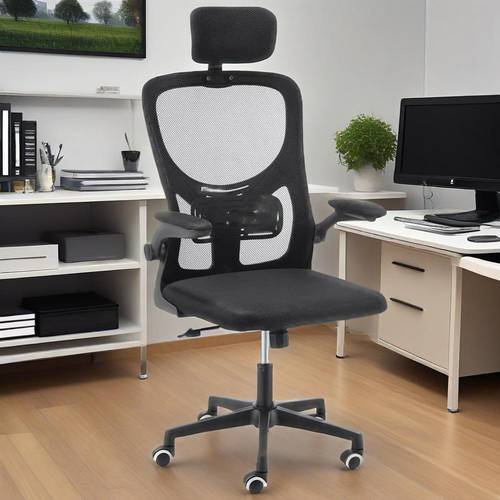 office chair black ergonomic mesh office chair 360 swivel computer desk chair with adjustable height lumbar support breathable back for uk home office