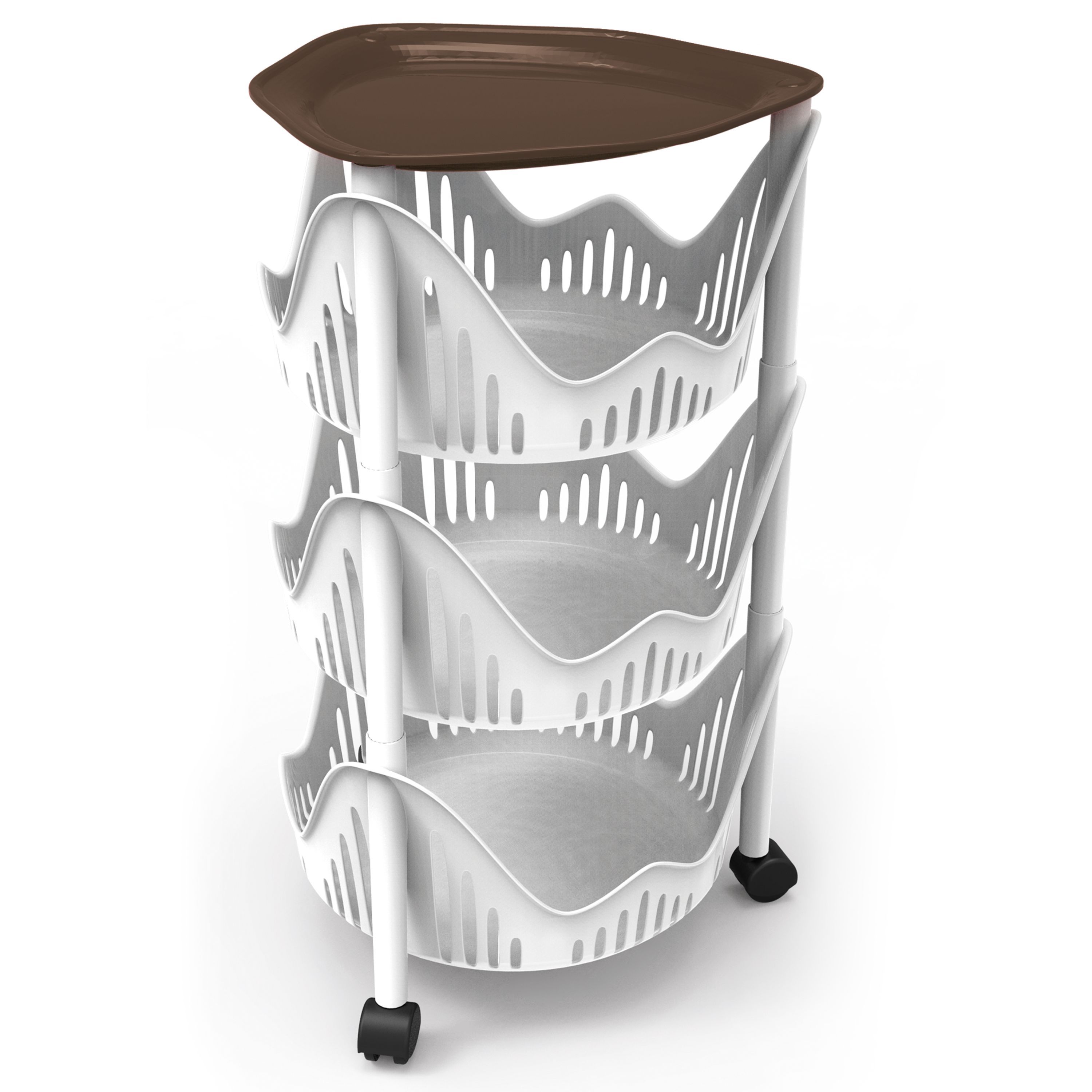3-tier. Kitchen Cart Rollo Tray Serving Trolley Side Table Kitchen, Living-dining Area