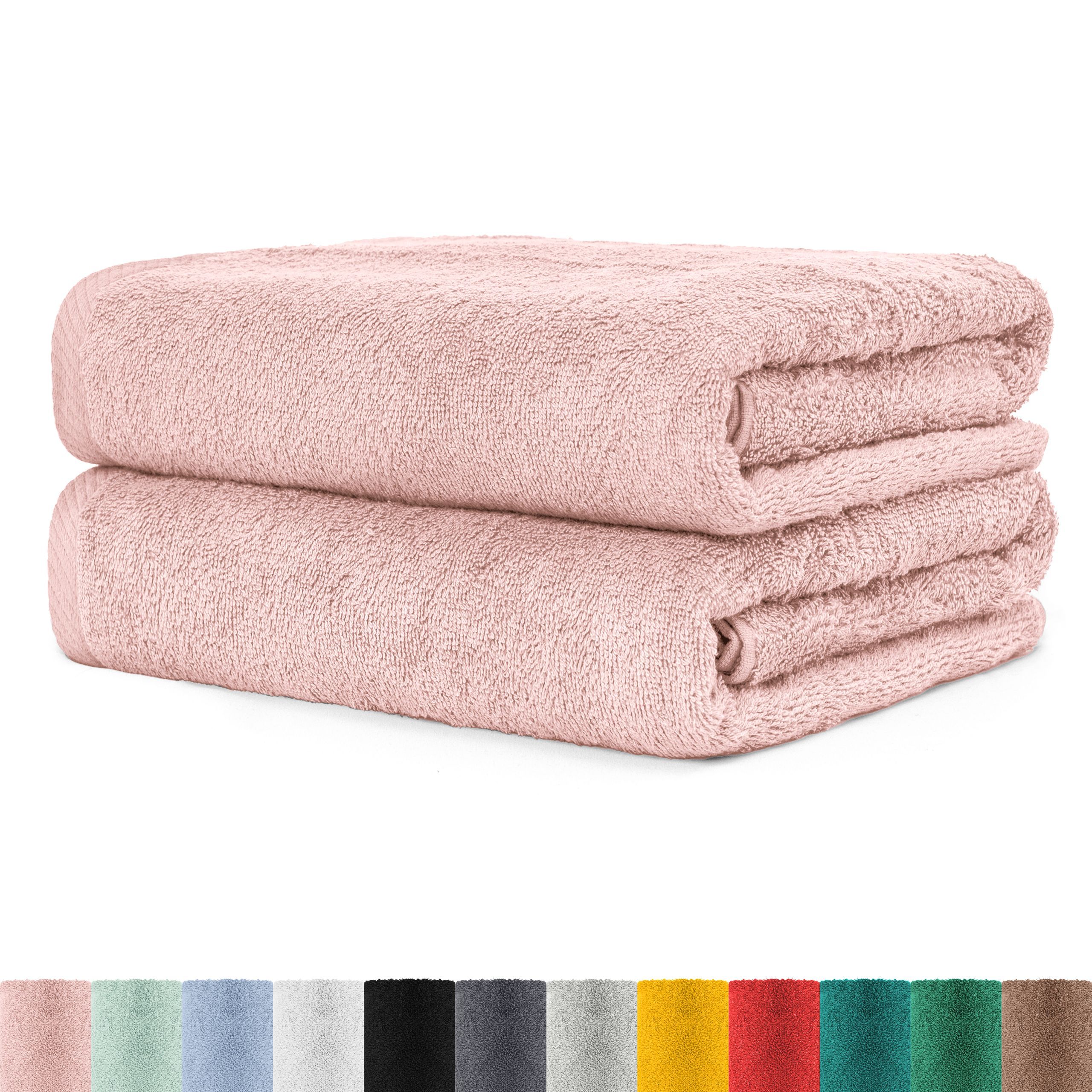 Image of Xxl Terry Sauna -pack Made Of 100% 80x200 Cm - High-quality Fluffy And Absorbent - Perfect For Use As A Sauna Towel, Beach Towel Or Bath Towel