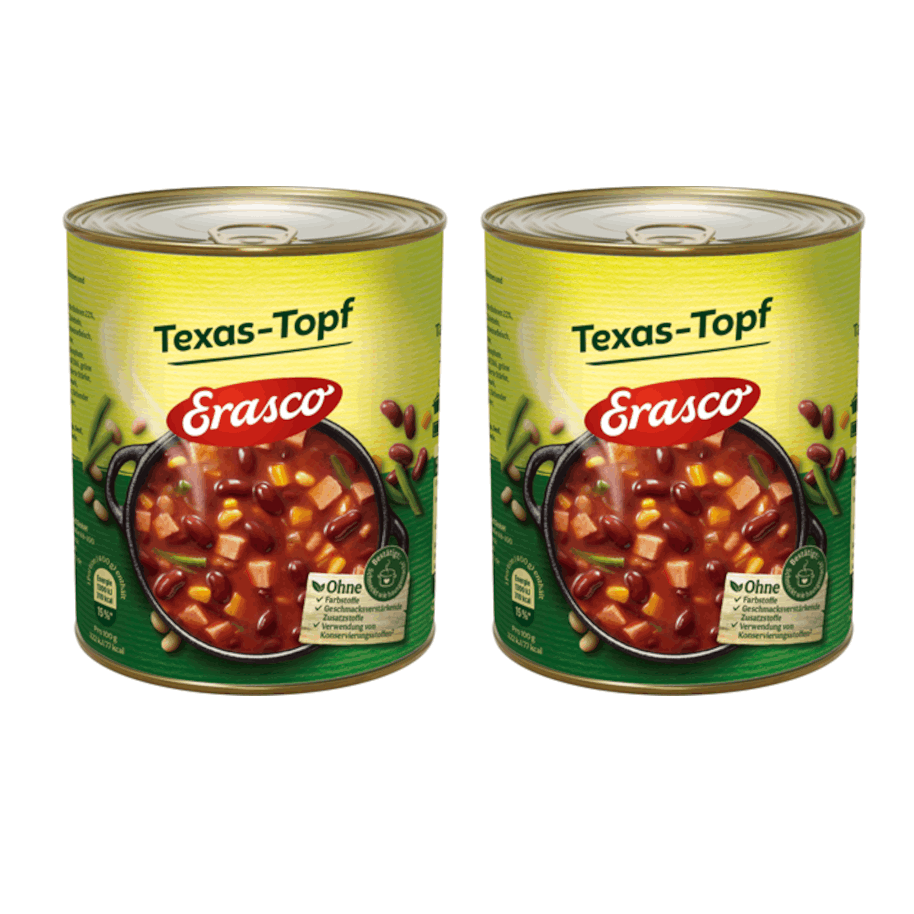 Erasco Texas Chili 2 X 800g
