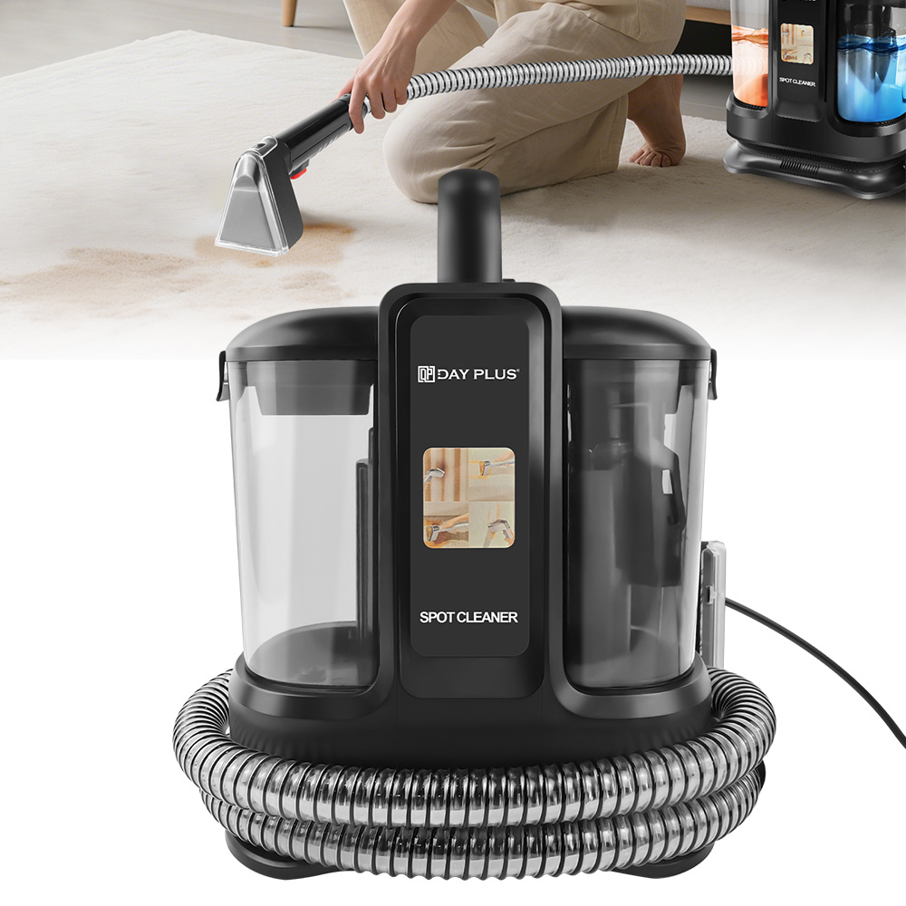 E-shop Teppichreiniger, Polsterreiniger Gerät, Mehrzweck-Handreiniger für Teppiche und Polster, Dual-Wassertank-Design, Stoffreinigungsgerät,