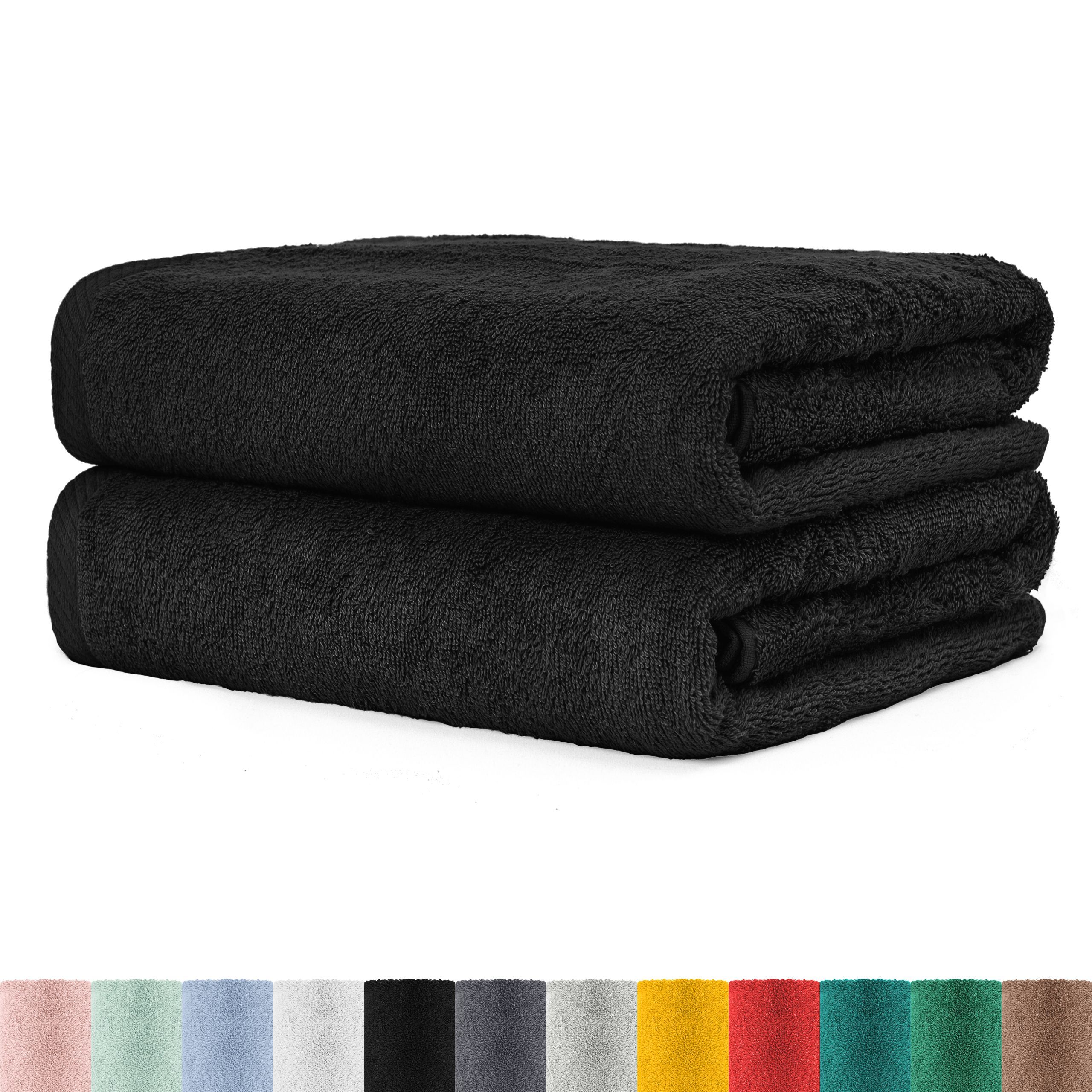 Xxl Terry Sauna -pack Made Of 100% 80x200 Cm - High-quality Fluffy And Absorbent - Perfect For Use As A Sauna Towel, Beach Towel Or Bath Towel