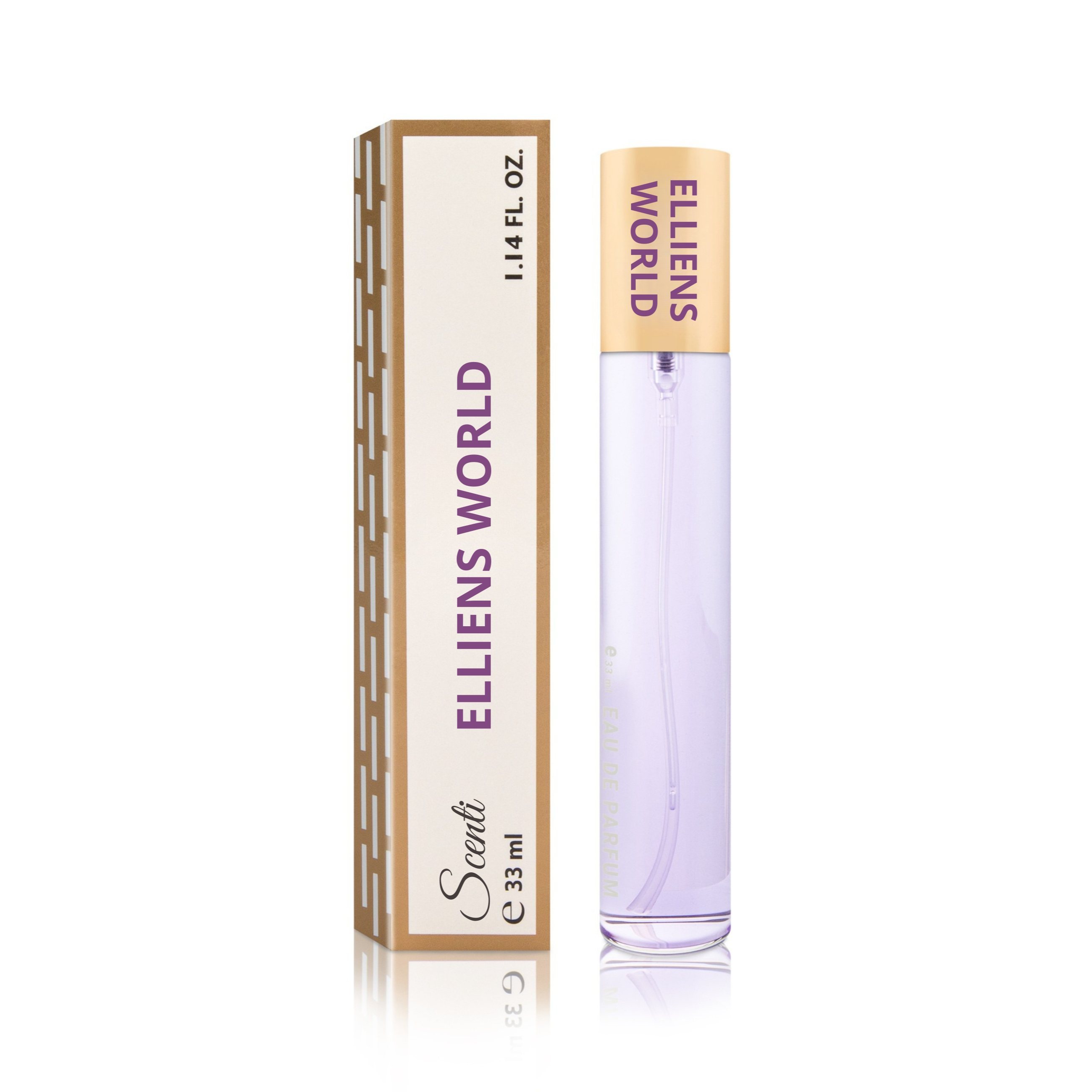 Elliens World Women's Perfume 33 Ml - Long-lasting Floral Fragrance Of Cashmere Jasmine And - Elegant Mini Perfume For Everyday And Evening Use - Women's Perfume 33 Ml