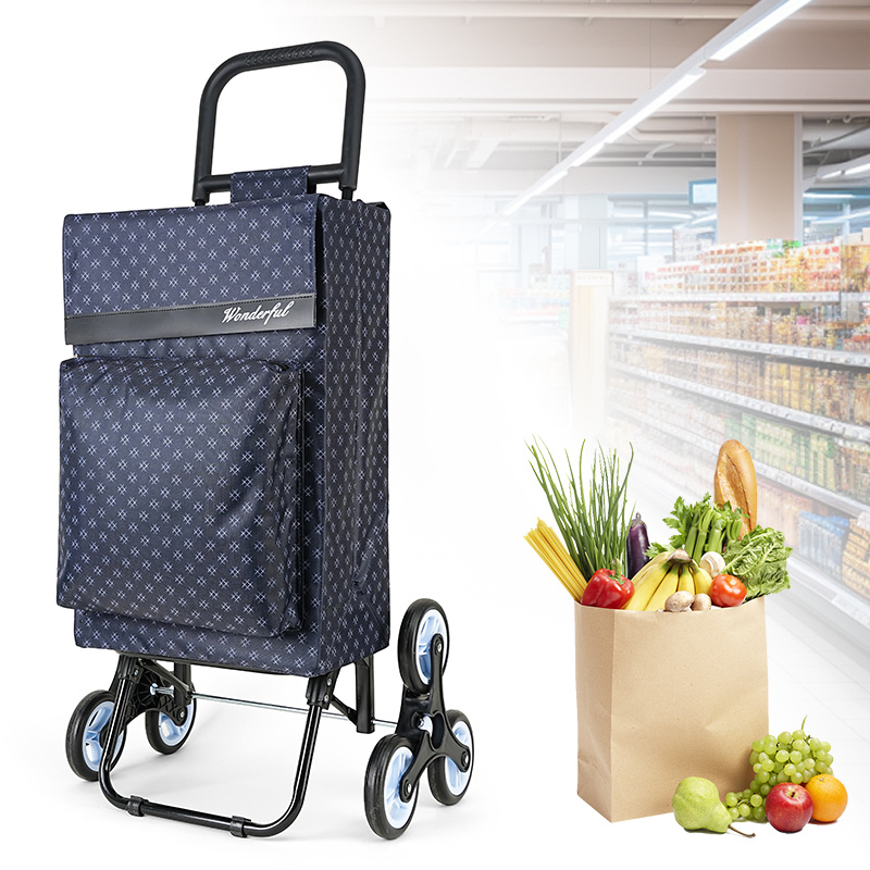 TEMU Carro de compra de , plegable, resistente, capacidad 40 litros, ideal para supermercado, : 101x44x20 cm