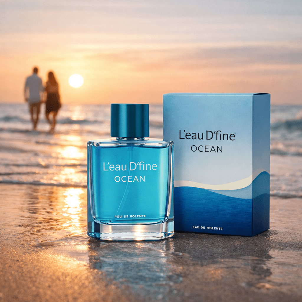 TEMU Perfume For Man L’eau Ocean Pour Homme Edt 100ml, Fresh Aquatic Citrus Fragrance With Bright Citrus Marine Top Notes, And Musk Smooth Woods Base