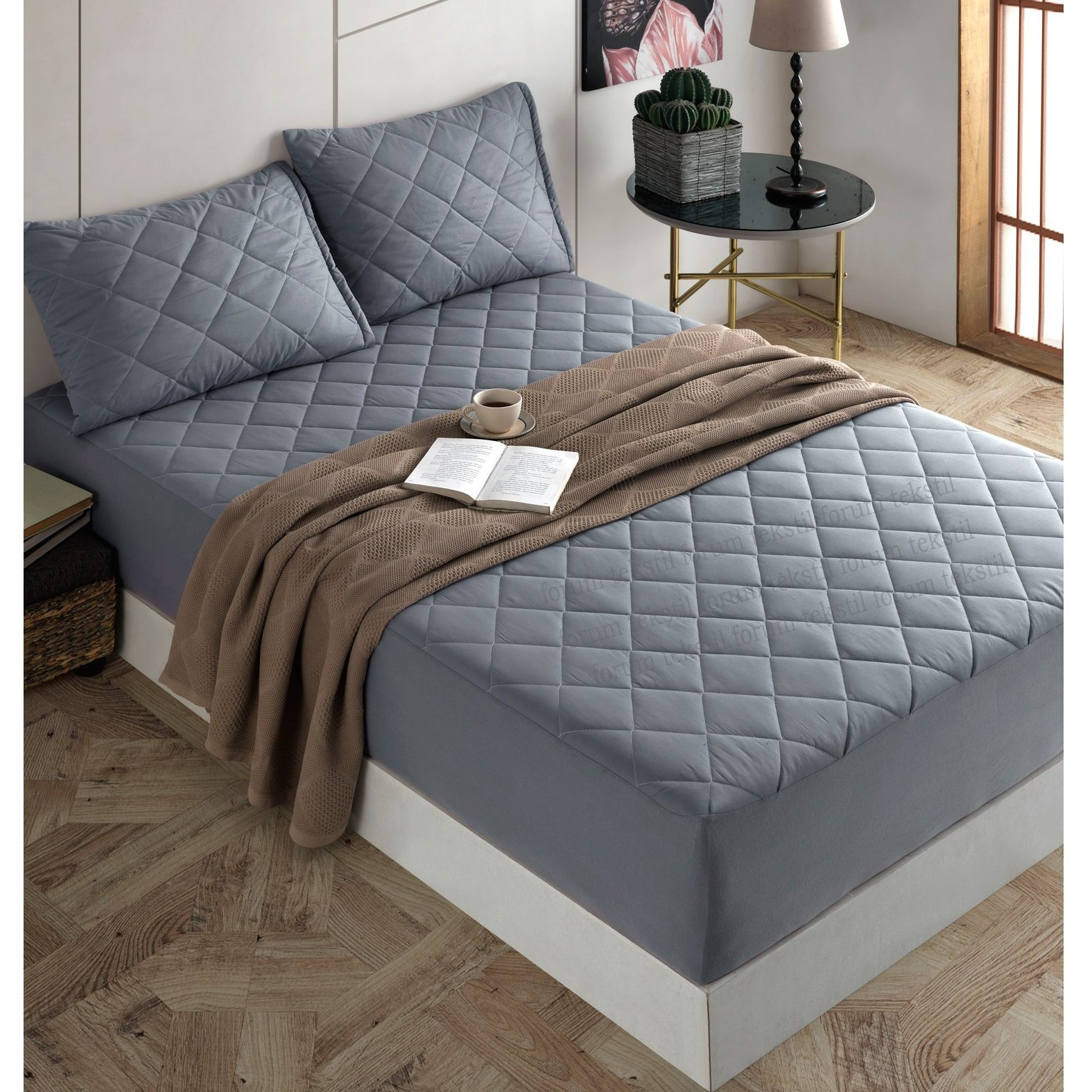 Formeya Quilted Mattress Protector, 100% Cotton, Mattress Cover For Single/double/ Beds