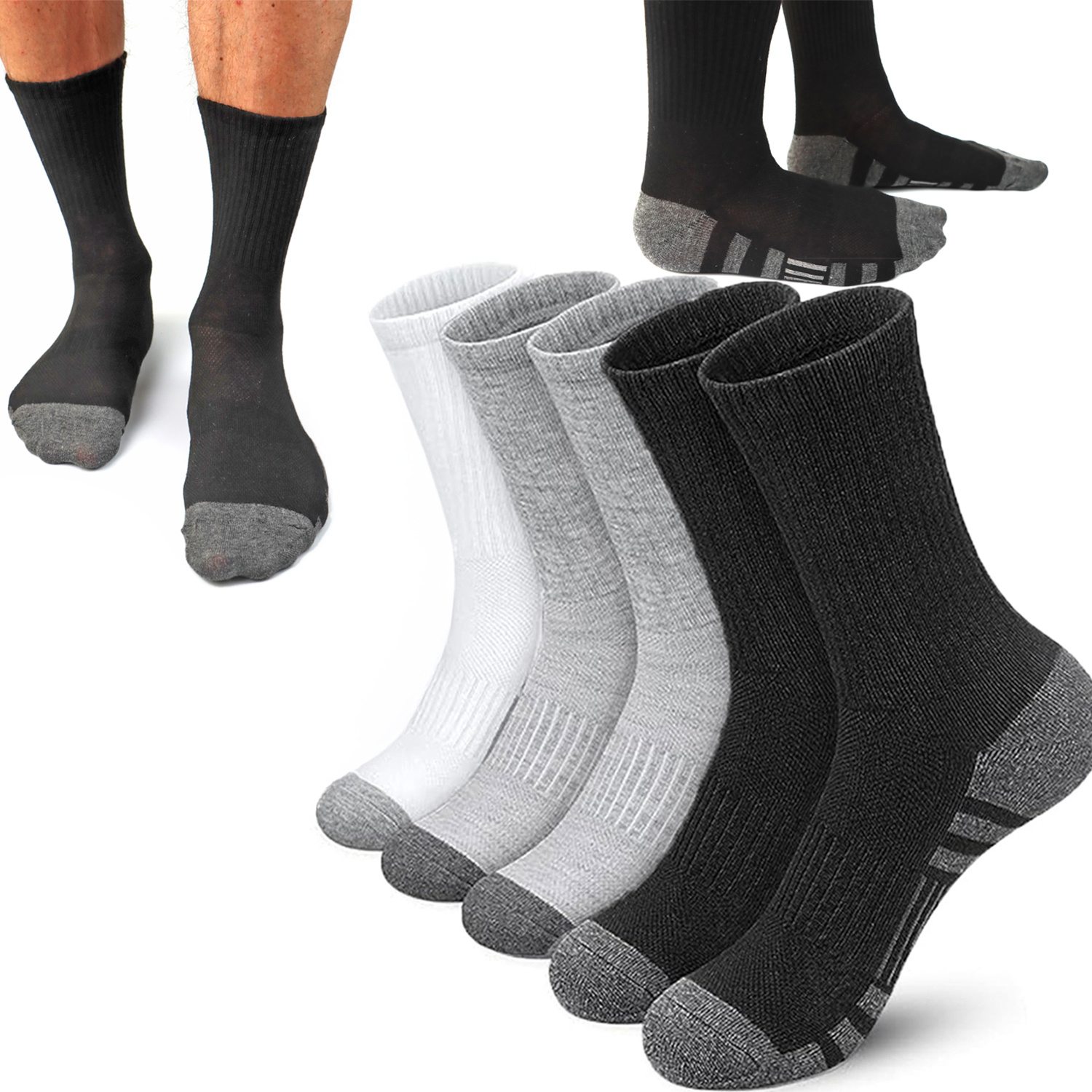 TEMU Calzini Casual da , Calzini Sportivi Lunghi , Ideali come Calzini da Tennis e da per , Taglia 39-46 per uno Stile di Vita Attivo, Tutto l', 5