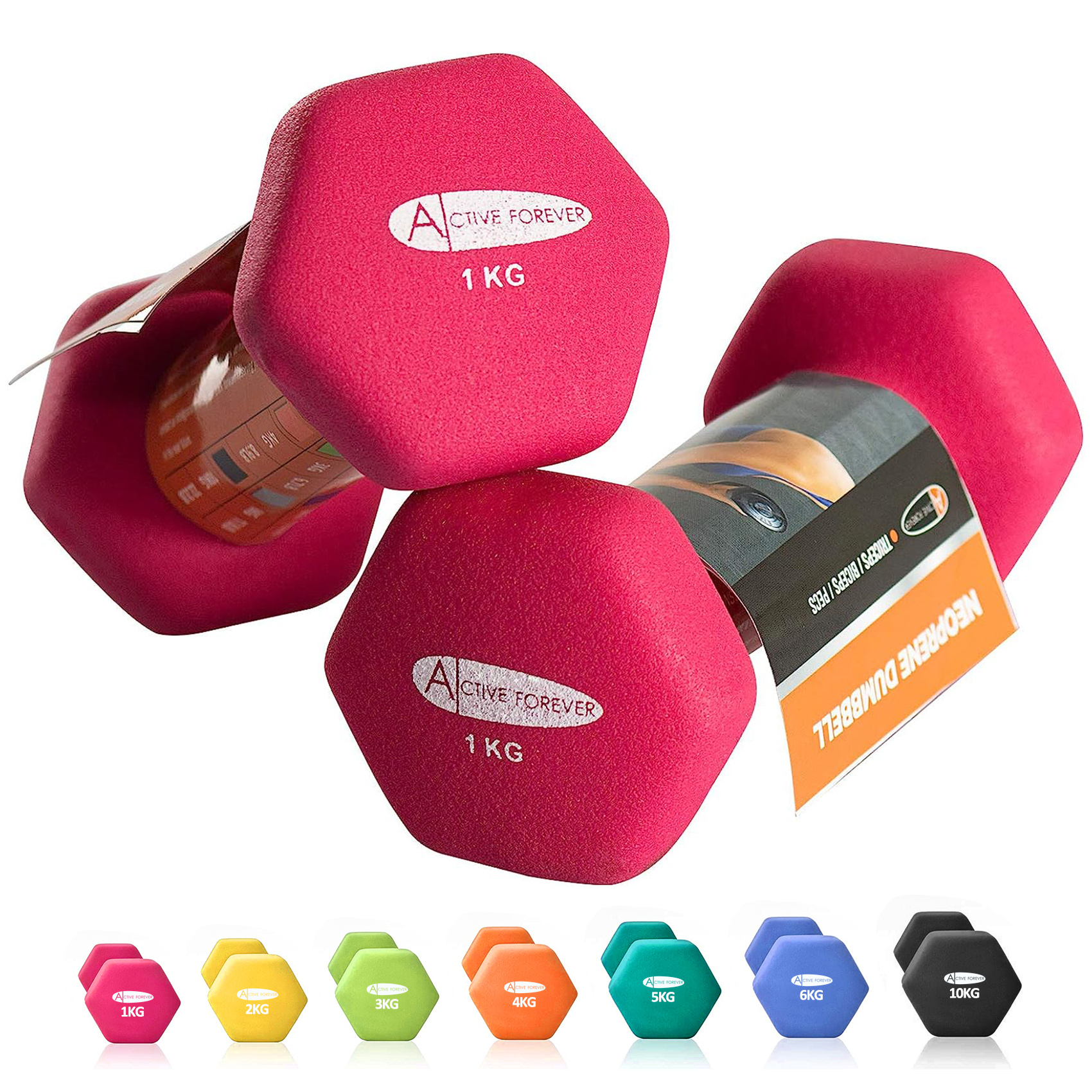pair 1kg 2kg 3kg ladies women dumbbells set aerobic training hand weights workout gym home fitness