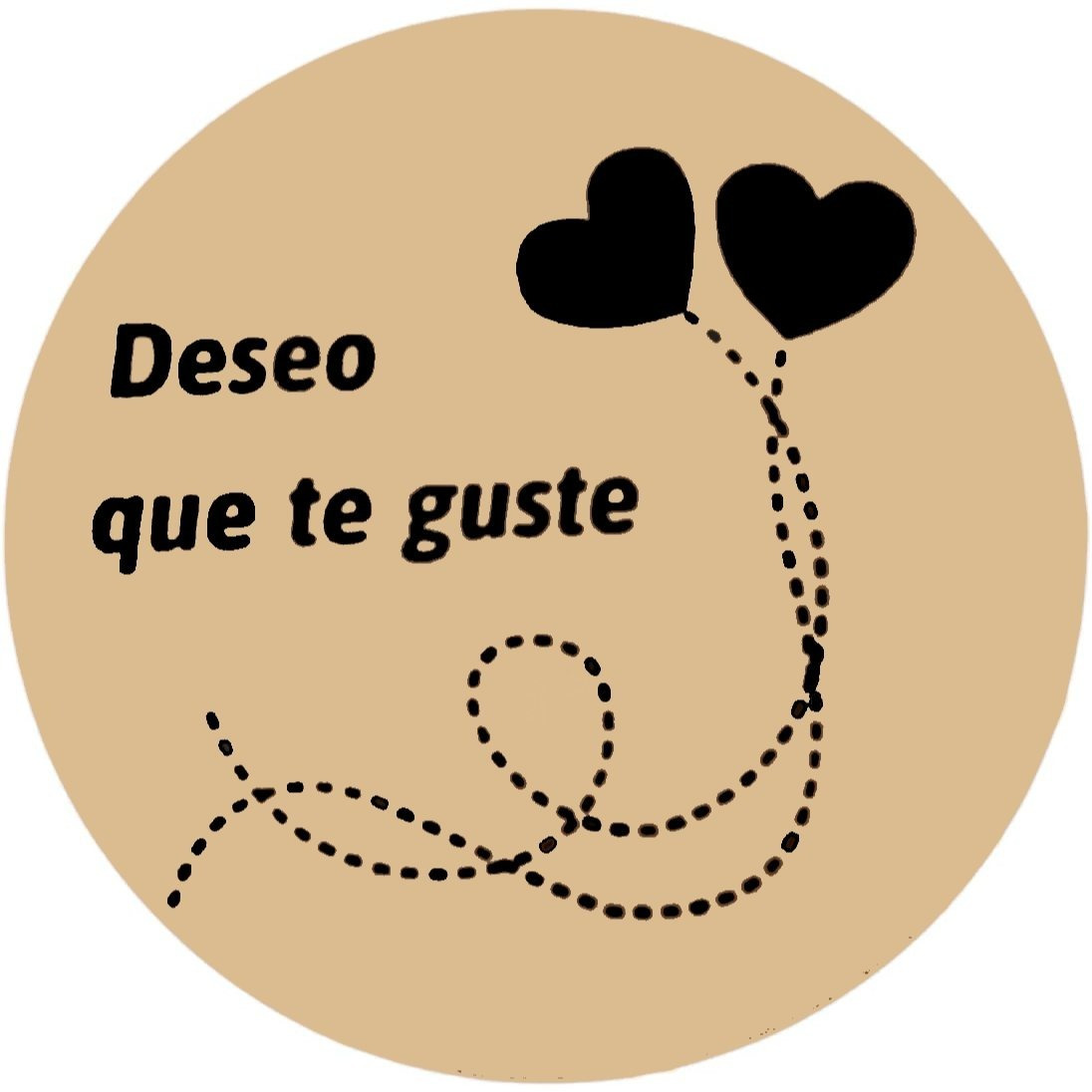 TEMU Etiquetas Adhesivas ' que te ', 45mm, 400 Unidades, Pegatinas Decorativas con Corazones