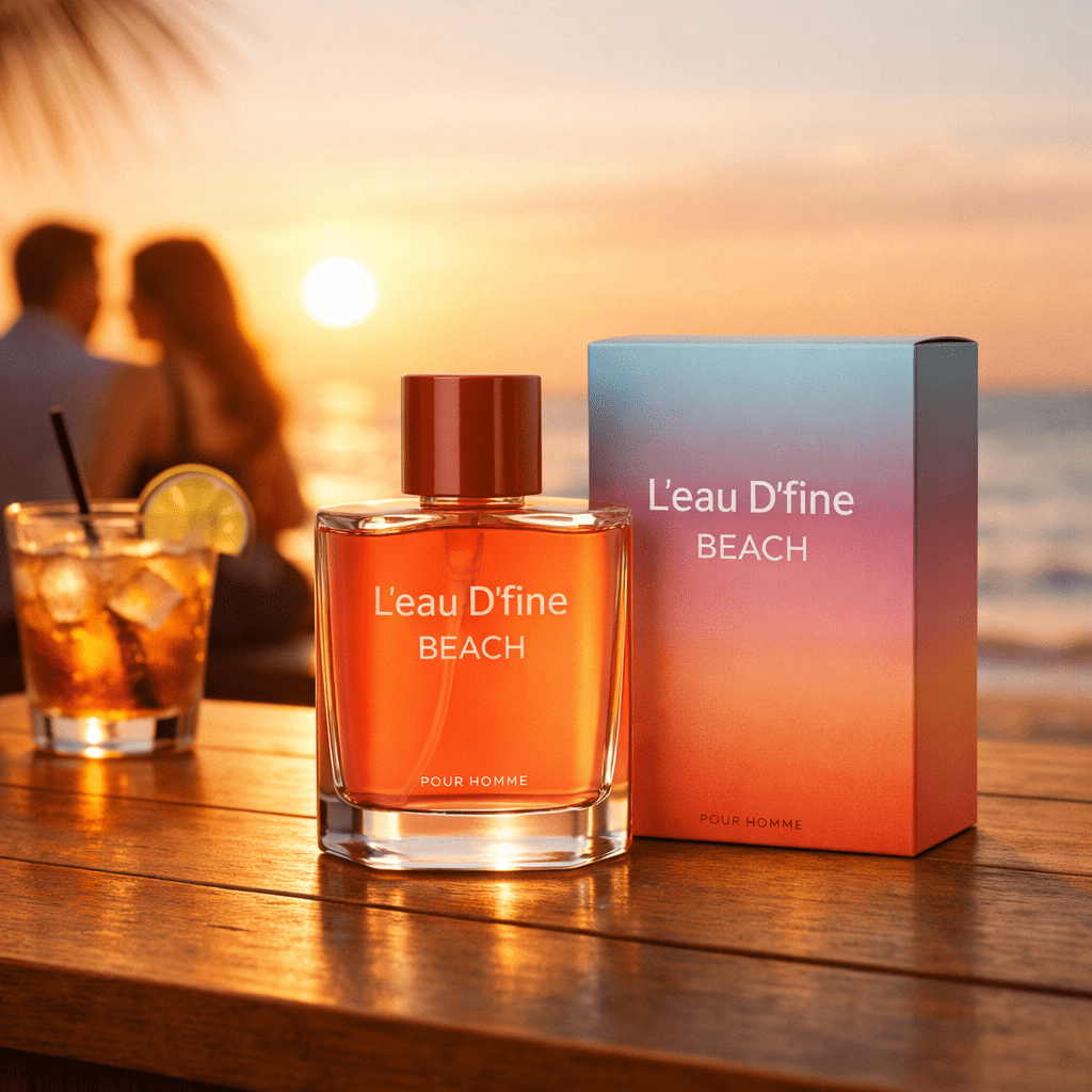 TEMU Perfume For Man L’eau Beach Pour Homme Edt 100ml, Fresh Aquatic Citrus Fragrance With Marine Top Notes, Light And A Smooth Woods Base Summer