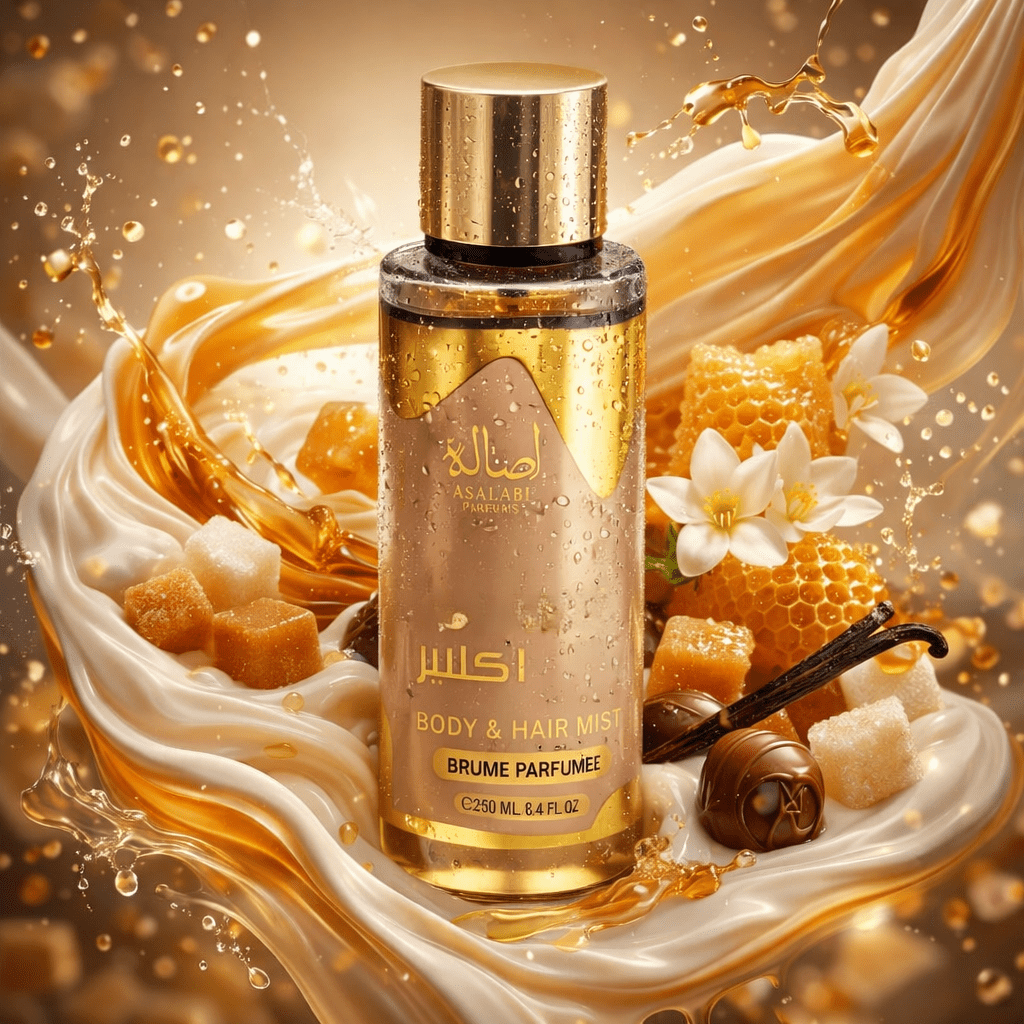 Image of Body And Hair Mist For Women 250ml – Gourmand Fragrance With Milk, Caramel, Vanilla, And Honey – Long-lasting Hydrating Scented Spray