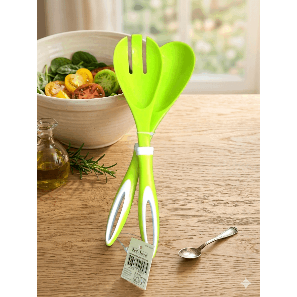 Salad Cutlery 2-piece Set, Green