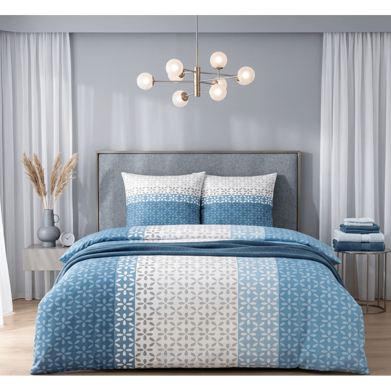 Image of - - Brand Bedding Microfiber Bedding 0561118 Yellow Long Stripes