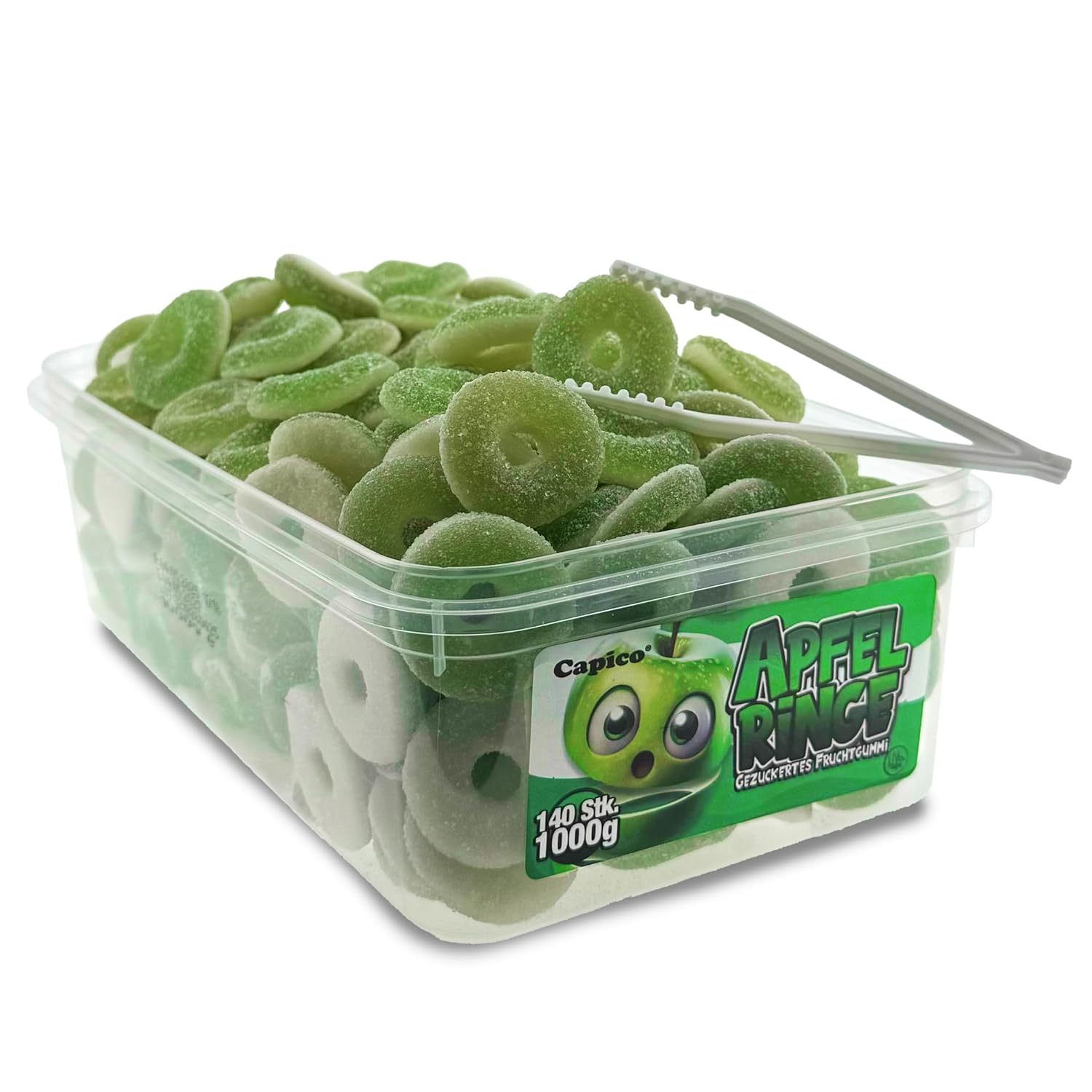 Image of Capico Rings Fruit Gum (1000g) Can, Halal