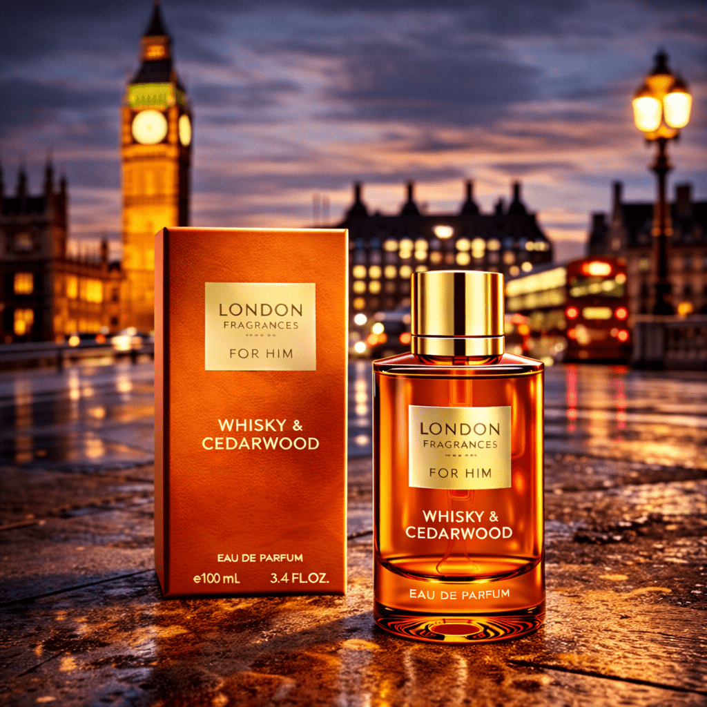 TEMU Perfume For Man London Fragrances Whisky & Edp 100ml, Warm Spicy Fragrance With Whisky Accord And Fresh Spices Top Notes, An Aromatic Woods