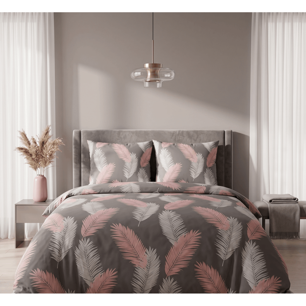 - - Brand Bedding Microfiber Bedding 0561117 Storm Leaves