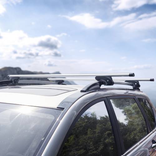 item picture universal roof rack cross bars 137 2cm aluminum roof rack crossbars fit raised side rail with 90 7kg load capacity adjustable crossbars with locks for suvs sedans and
