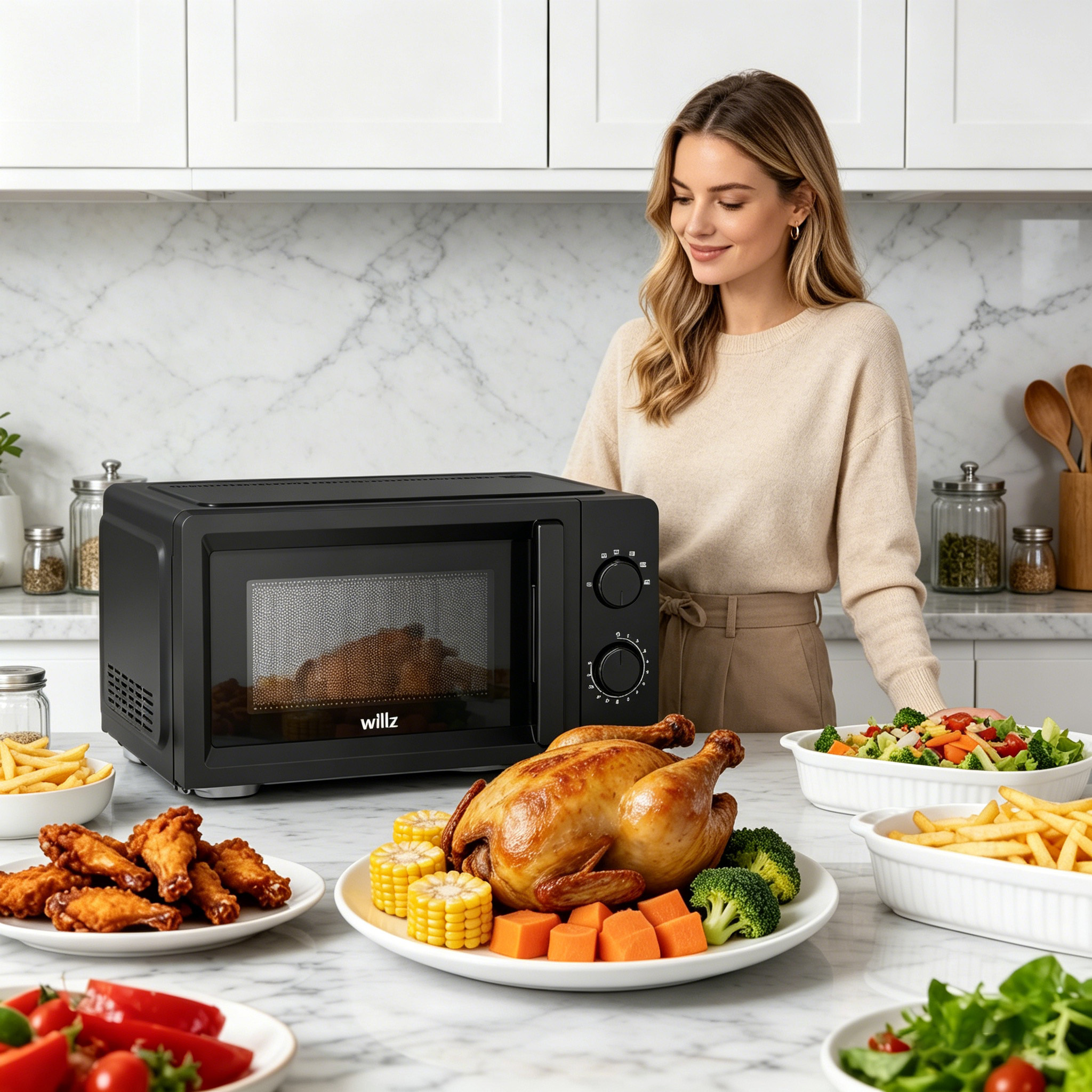 20l, 700w, 6 Power Levels, Function, Easy To Clean, For Kitchen & Office