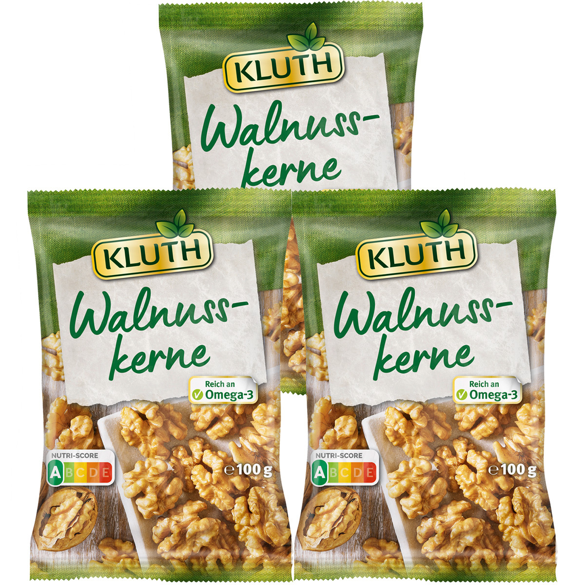 Cleaved Walnut Kernels Best Quality And Mild In Taste 100g 3-pack