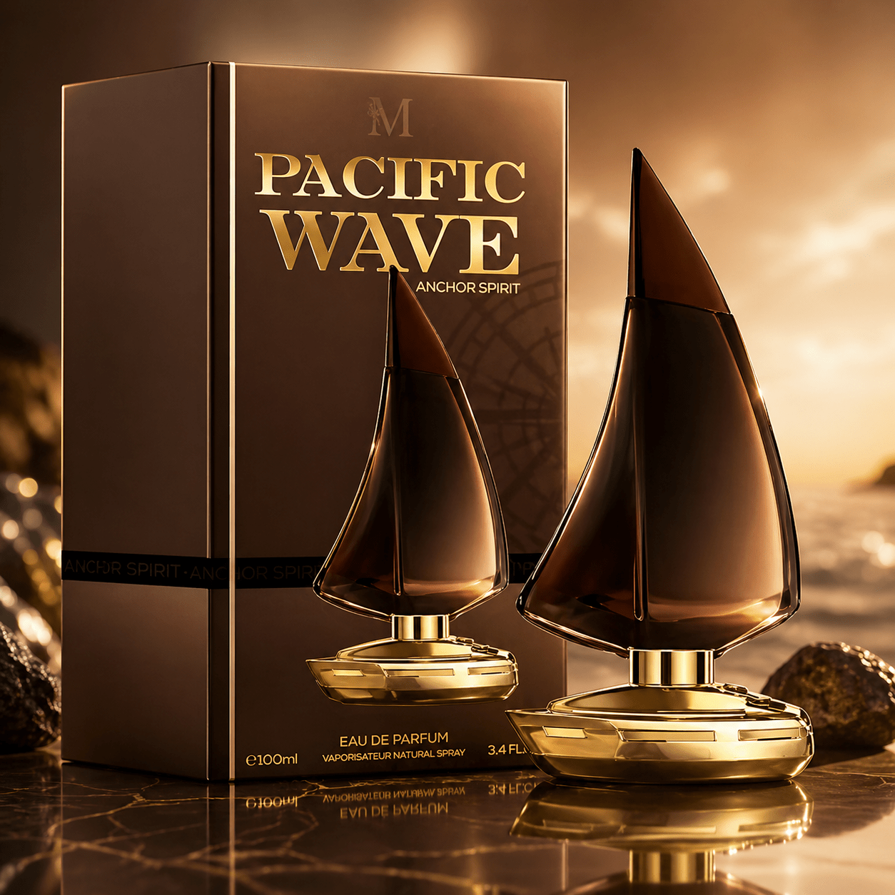Image of Everlyx - Anchor Spirit Eau De Parfum 100ml By Montage Brands, Fresh Men's Fragrance With Marine And Notes, Clean And Elegant Scent With An Aquatic Touch, Ideal For Daily Use And Summer