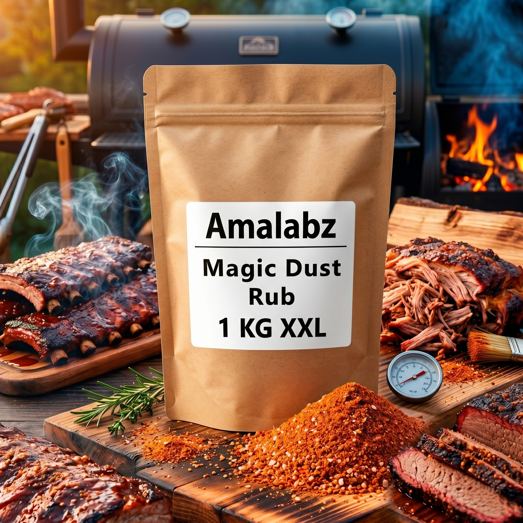 Image of Magic Dust Rub Premium 1kg Xxl Bulk Pack – Legendary Bbq Spice Blend For Smoker & Grill – Professional Rub For Ribs, Pulled Pork, Brisket & Beef
