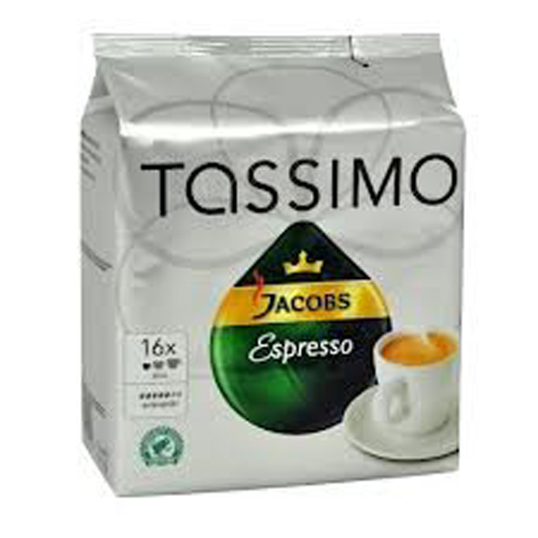 Tassimo Jacobs Espresso Roast Ground Coffee In Capsules 118g 3-pack