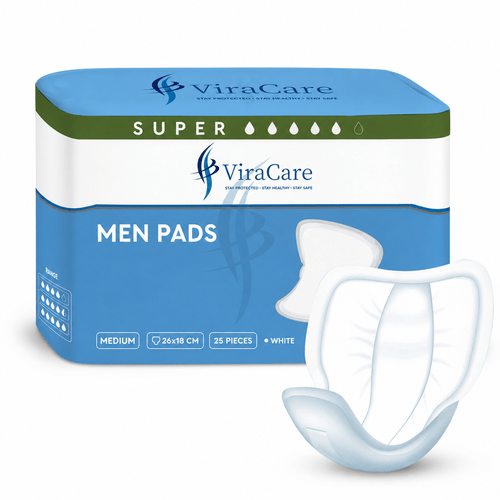 25 x pads men with backsheet provides extra protection and smooth feel mens absorbent pads size 26 x 18 cm pads for men 1 pack of 25