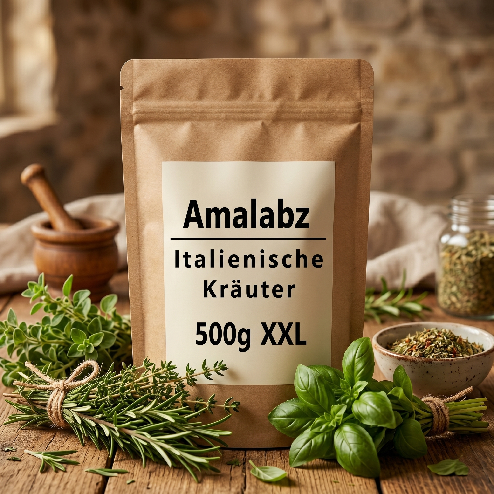 Image of Italian Herbs 500g Xxl - Premium Spice Blend For Pizza & Pasta - With Basil, Oregano, Rosemary & More