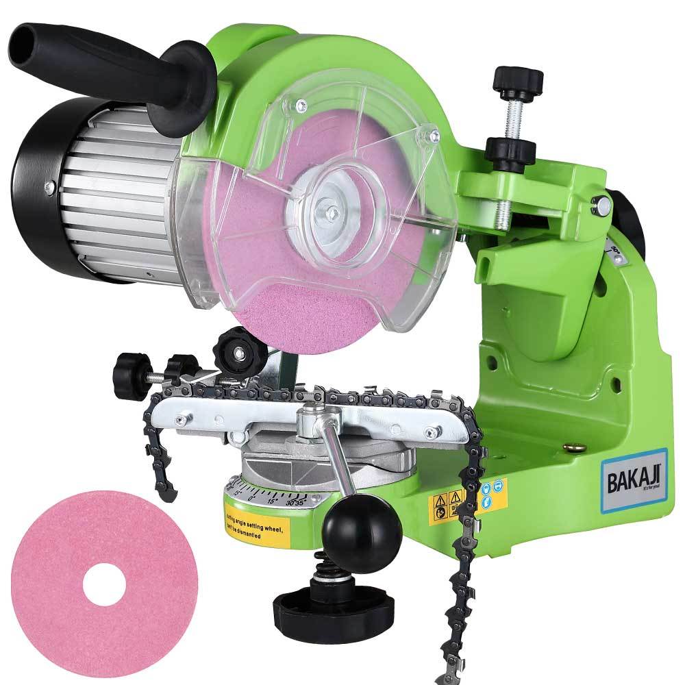 TEMU BAKAJI Affilacatene Elettrico da per Catena Motosega Affila Catena con Serraggio Automatico e Angolo di Affilatura Regolabile Potenza 230 W 3000