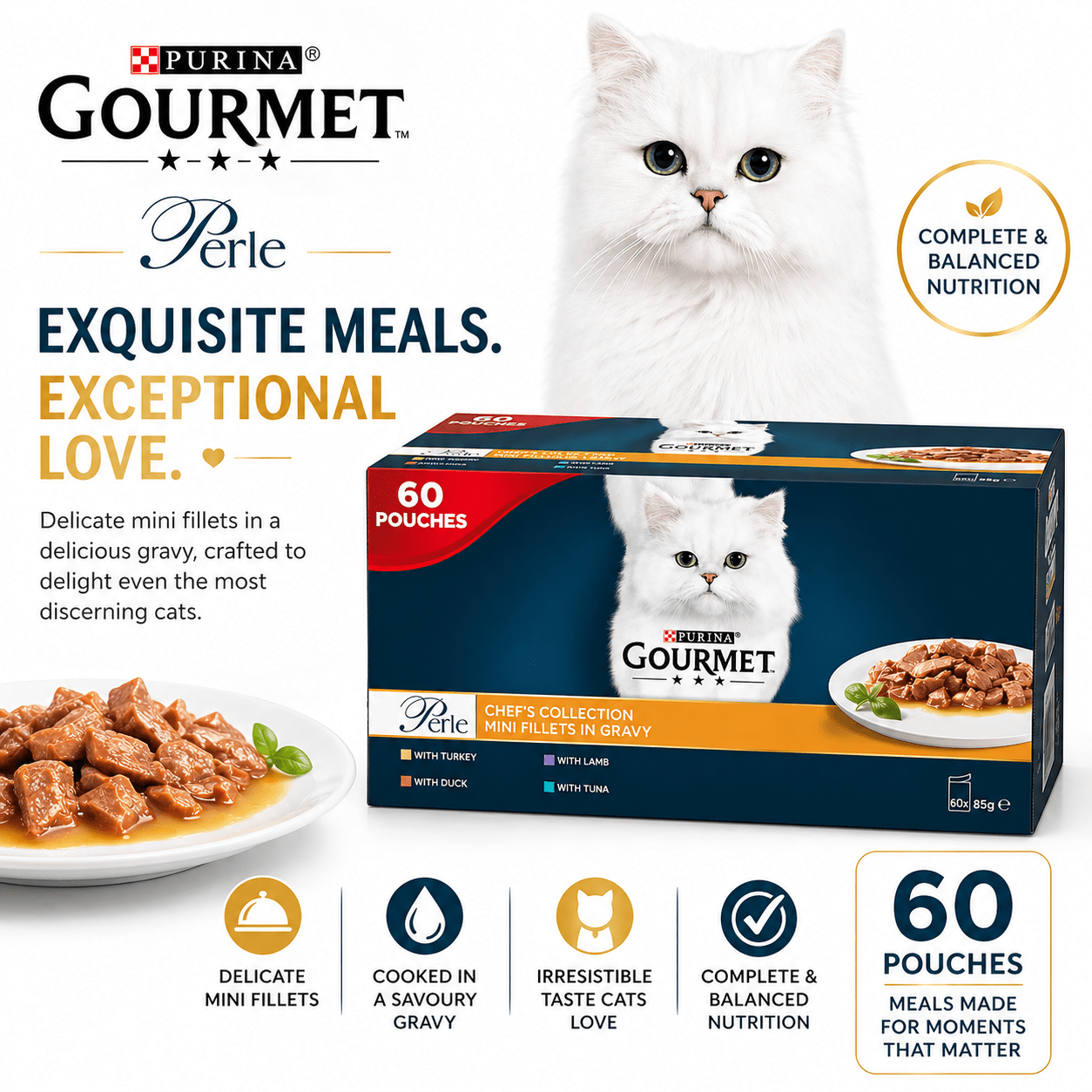TEMU 's Fish & Meat Mixed Collection Pack Of 60 X 85gm