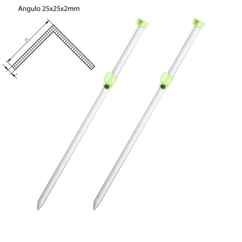 TEMU Soporte caña de pesca económico regulable. Especial para la pesca de surf casting. Medidas: 75cm , 100cm, 120cm - de 2 unidades