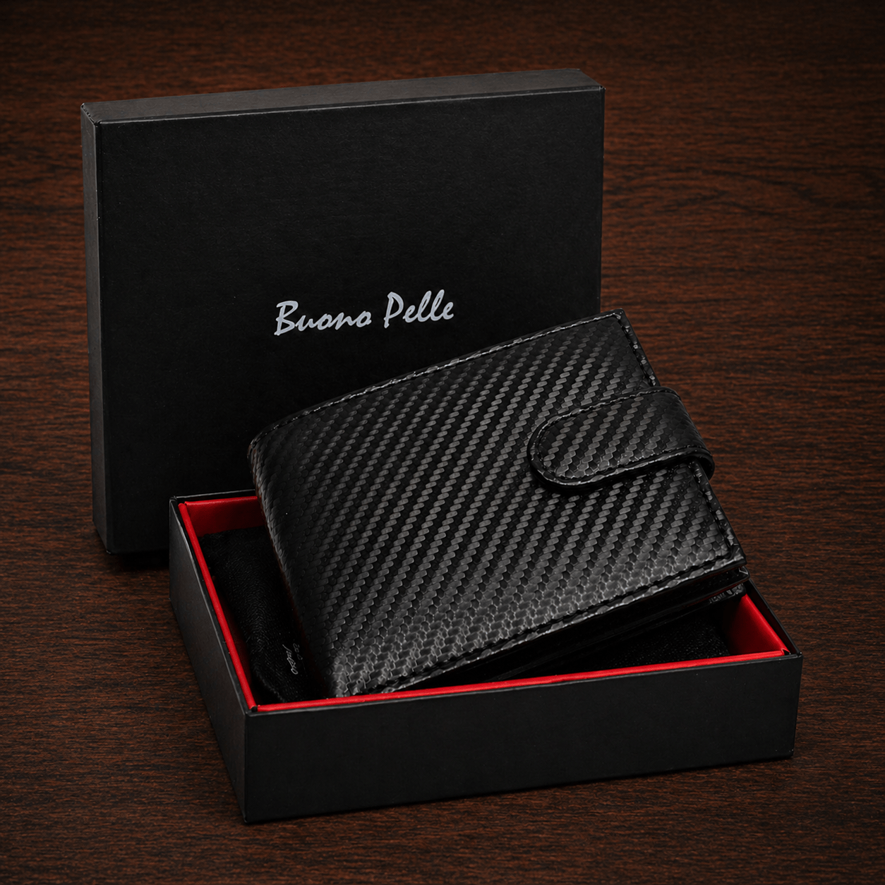 TEMU Mens Genuine Leather Wallet Black Rfid Blocking Soft Bi Fold Card Slots Id Window And Zip Around Coin Pocket