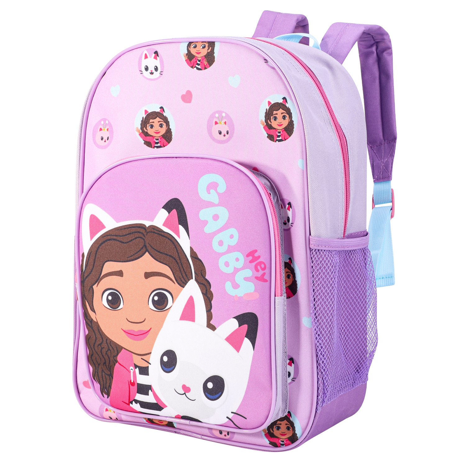 TEMU 's Dollhouse Kids Childrens Premium Backpack School Rucksack Travel Bag With Side Mesh Pocket And Front Zipped Pocket
