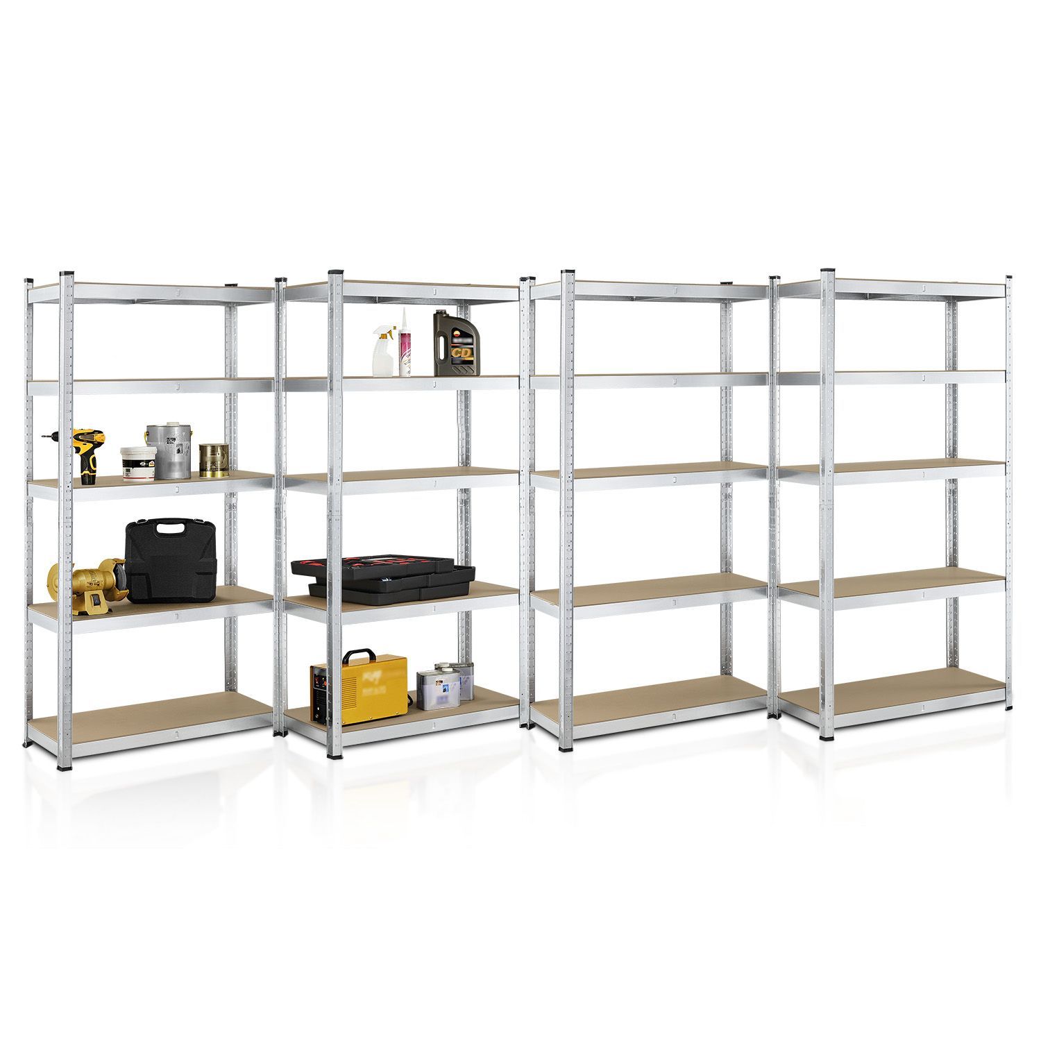 Basic Heavy-duty Storage Shelf, Metal Shelving, Basement Rack, 2- To 8-piece Set, 180 X 90 X 40 Cm