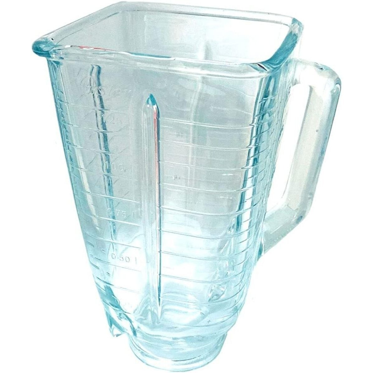 TEMU 1ud Jarra de Vidrio Cuadrada para Batidora OBL168X - Repuesto Sin de 1,25 Litros - Compatible con OBL168X - Medidas 210x195 mm - Recambio
