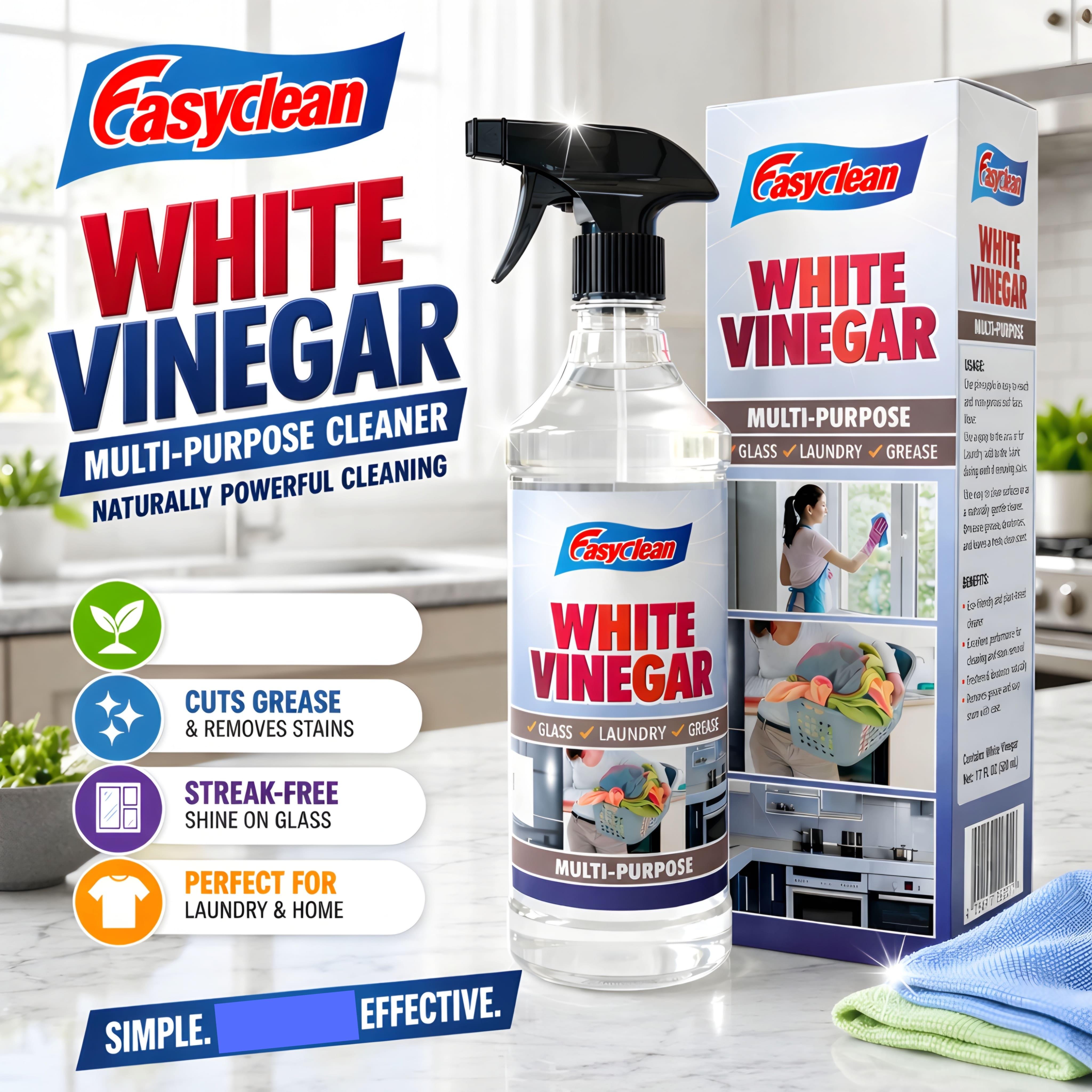 500ml   vinegar spray bottle cleaner for glass laundry surface cleaning