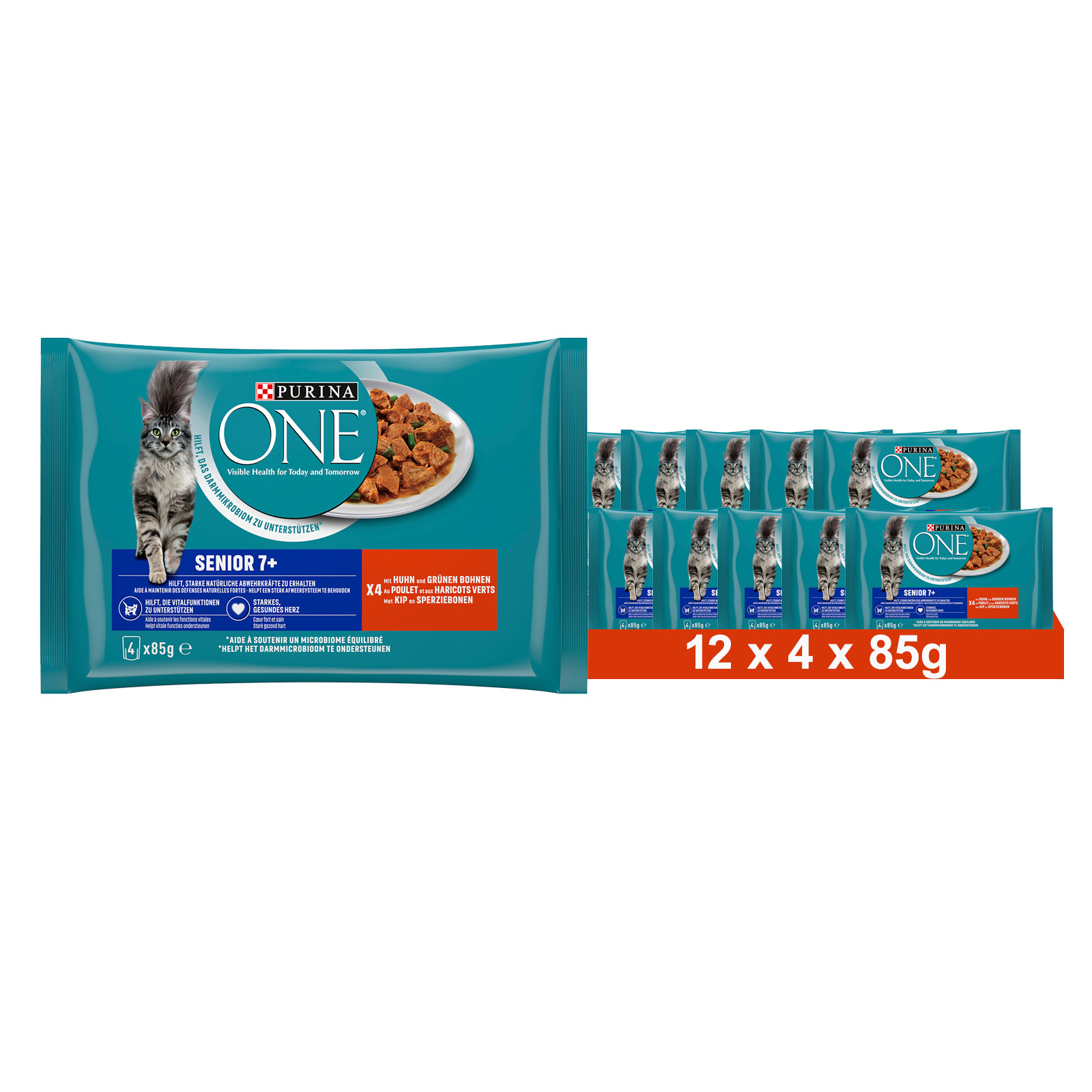 Purina 1 Senior 7+ Wet Cat Food For Senior Cats, With Chicken