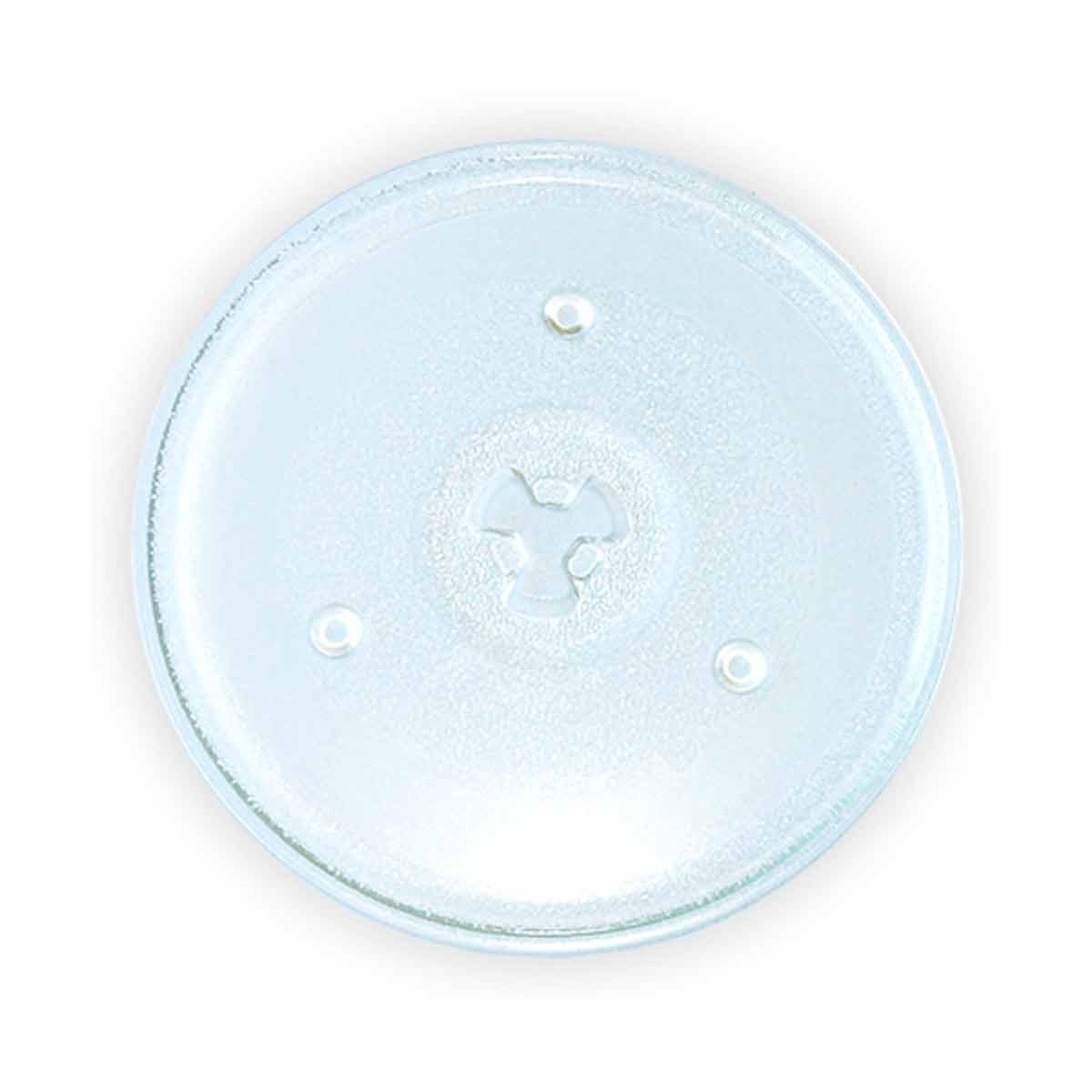 TEMU 1pz Giratorio 270mm para Microondas de Vidrio - Anclaje de 3 puntos y Aro de - Repuesto compatible con marcas - Diámetro 270mm