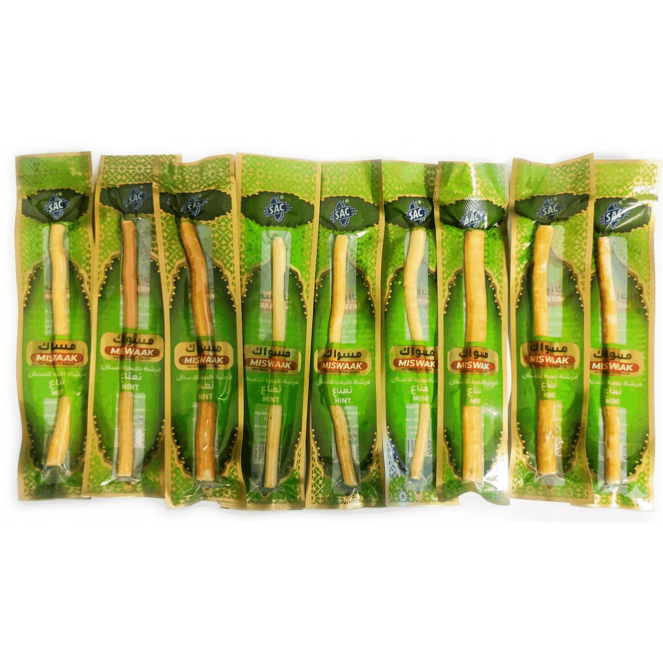 9 Mint-infused Plant-based Toothbrushes, , Stick
