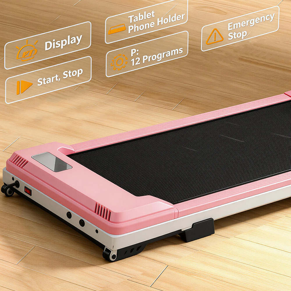 Portable Walking Pad Treadmill with 7% Incline for Home Office