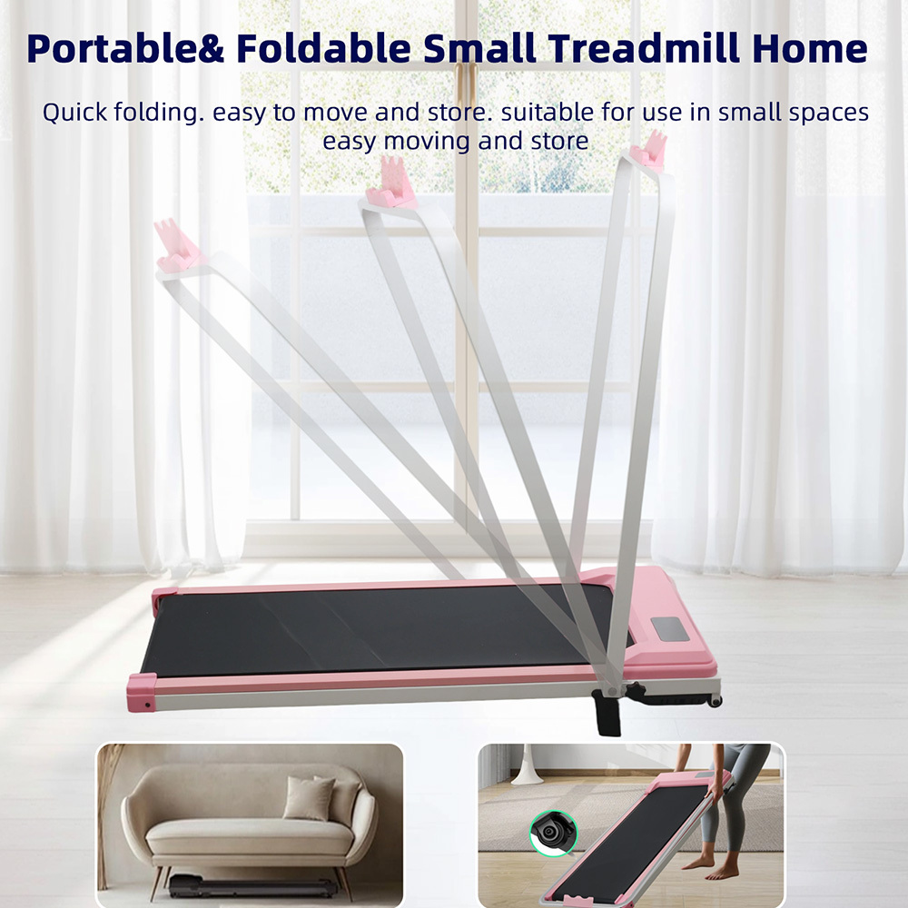 Portable Walking Pad Treadmill with 7% Incline for Home Office