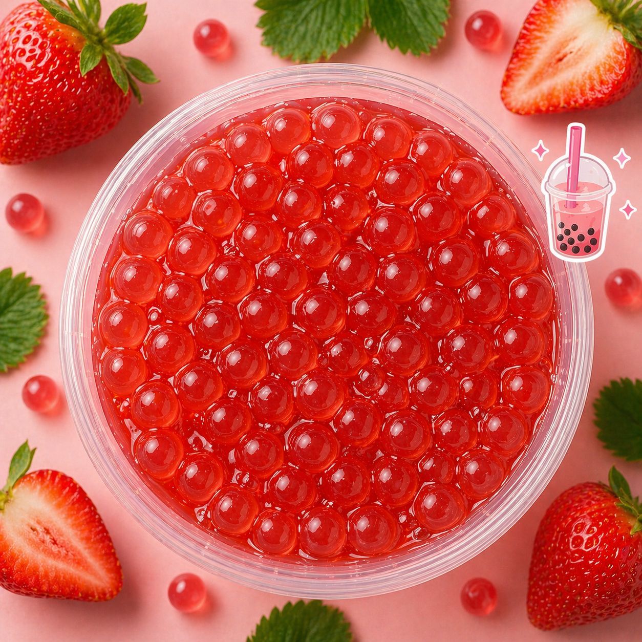 Popping Boba Pearls - Popping Balls For Bubble Tea, Drinks, And Desserts