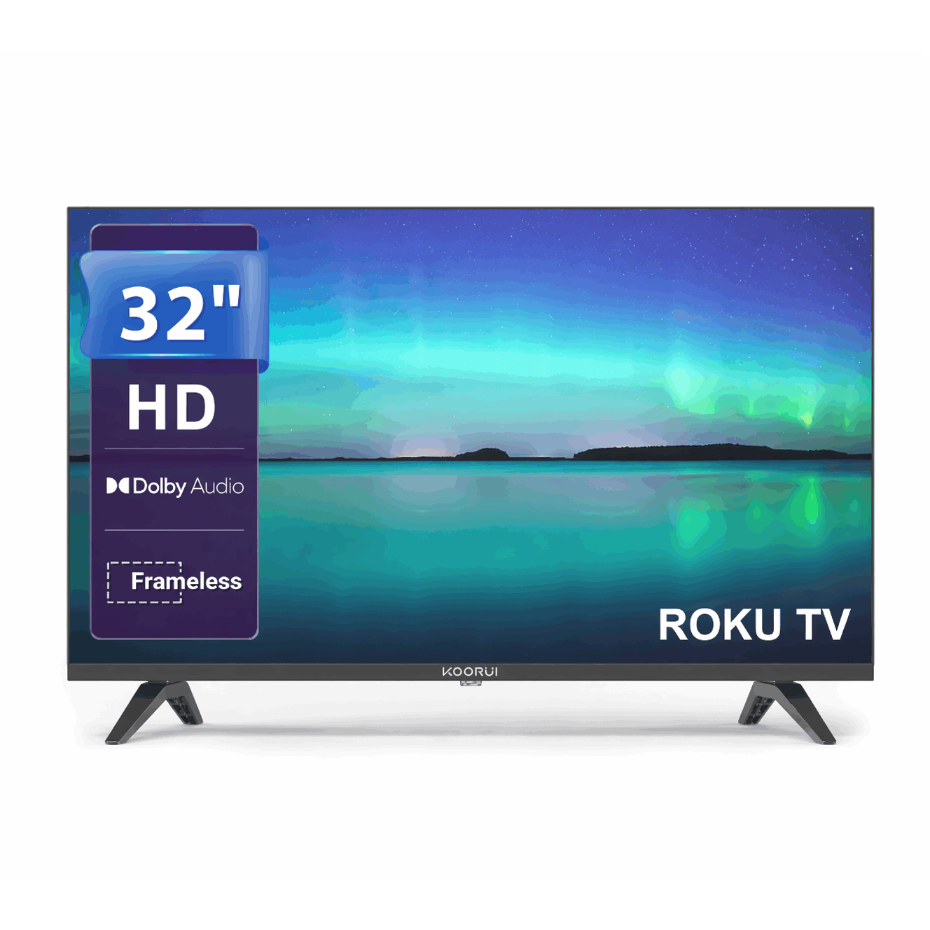 32 inch hd smart tv 720p led television with built in streaming wi fi usb rj45 lan   dvb t2   kk32hn1g