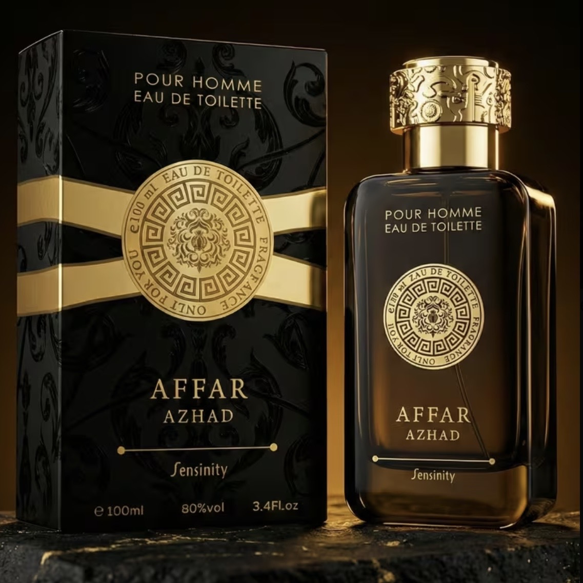 TEMU Herenparfum Affar Azhad Pour Homme 100ml Eau De Toilette - en Langdurige Geur met Houtachtige Oriëntaalse Noten, Ideaal voor Elegante en