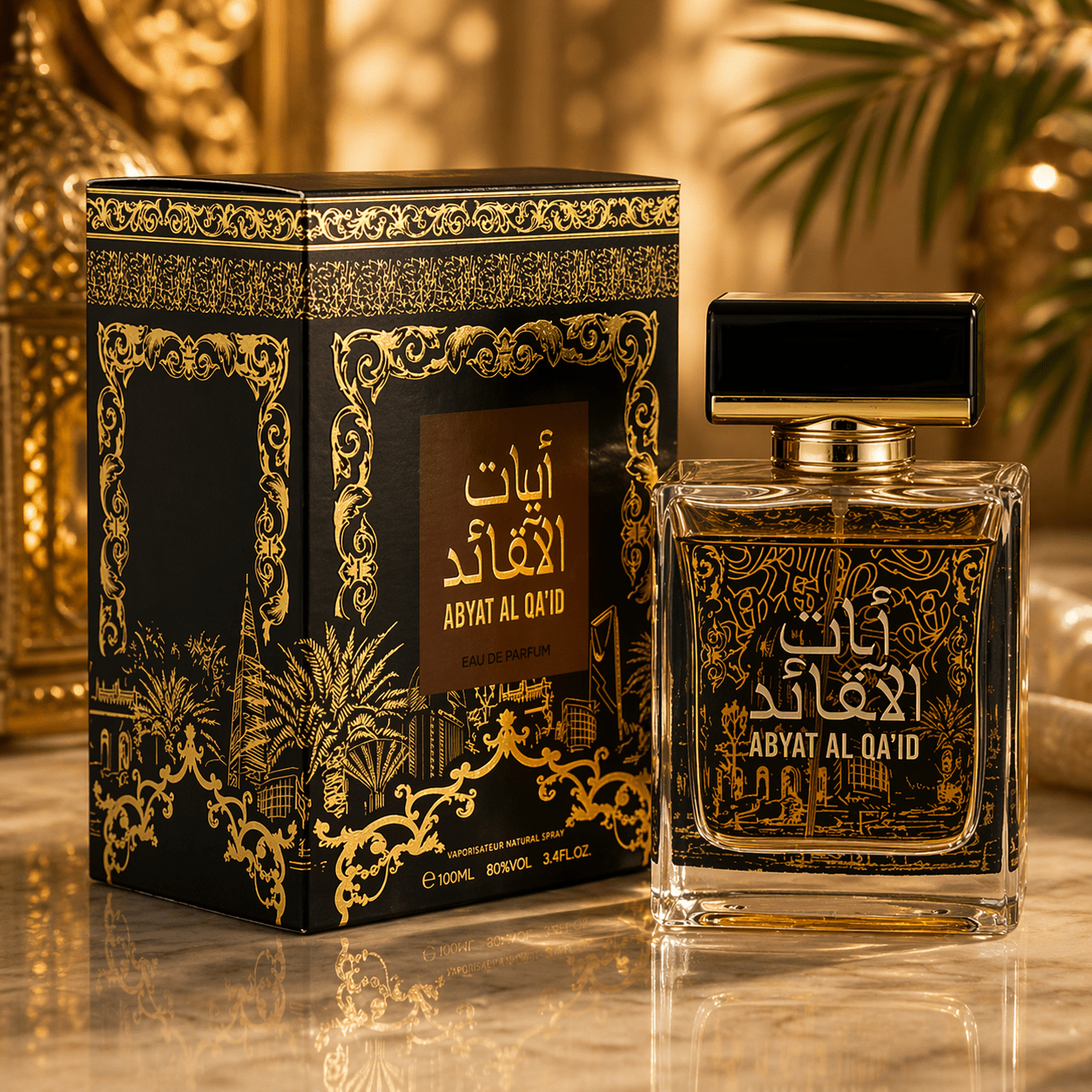Everlyx - Unisex Al Qa’id Eau De Parfum 100ml - And Enveloping Fragrance With Oriental And Spicy Notes - Elegant And Long-lasting Scent, Perfect For Distinction And Character In Use
