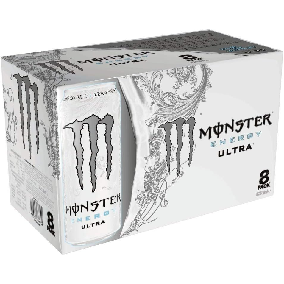 TEMU Monster Energy Drink Ultra 0 Sugar Pack Of 8 X 500ml